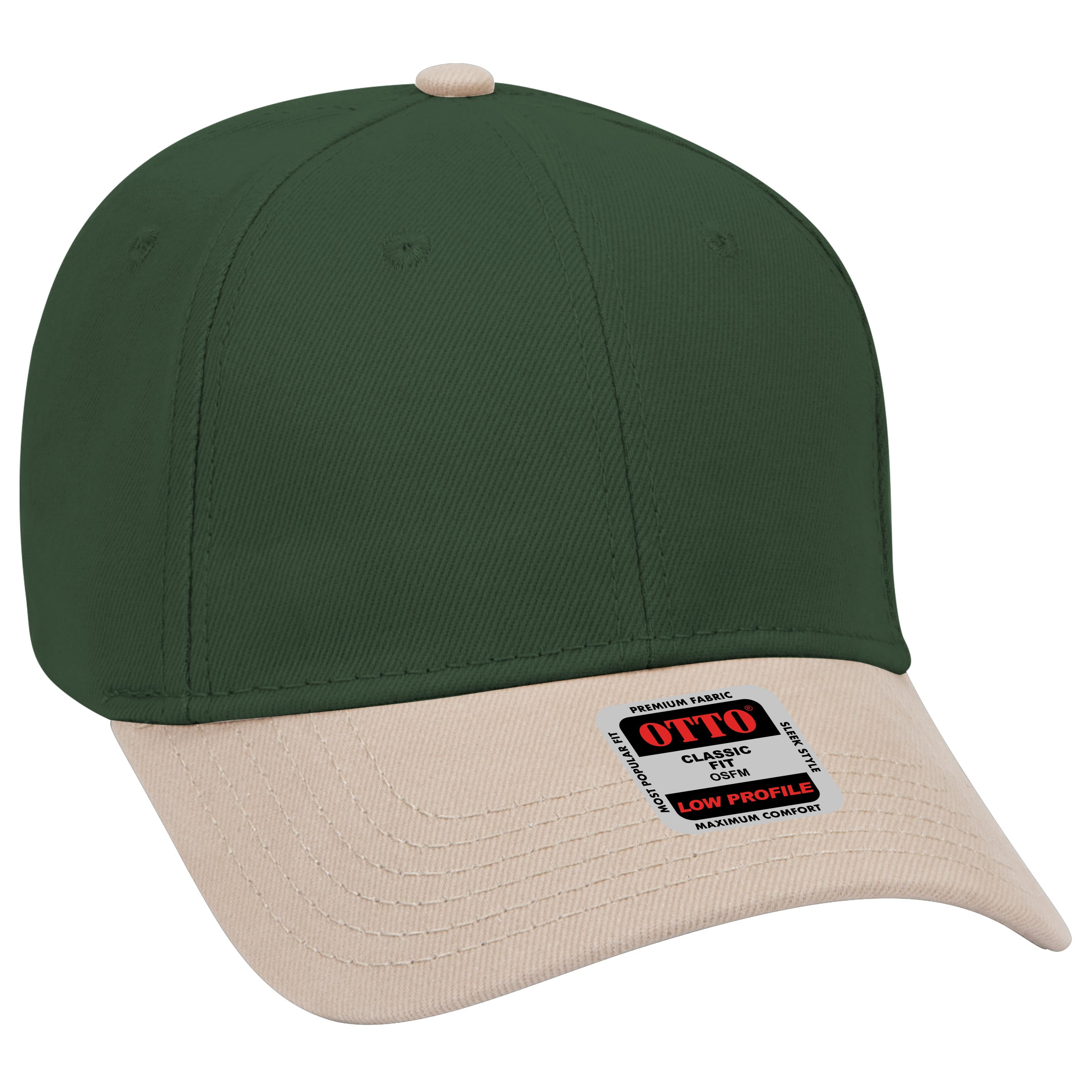 19-251 OTTO CAP 6 Panel Low Profile Baseball Cap