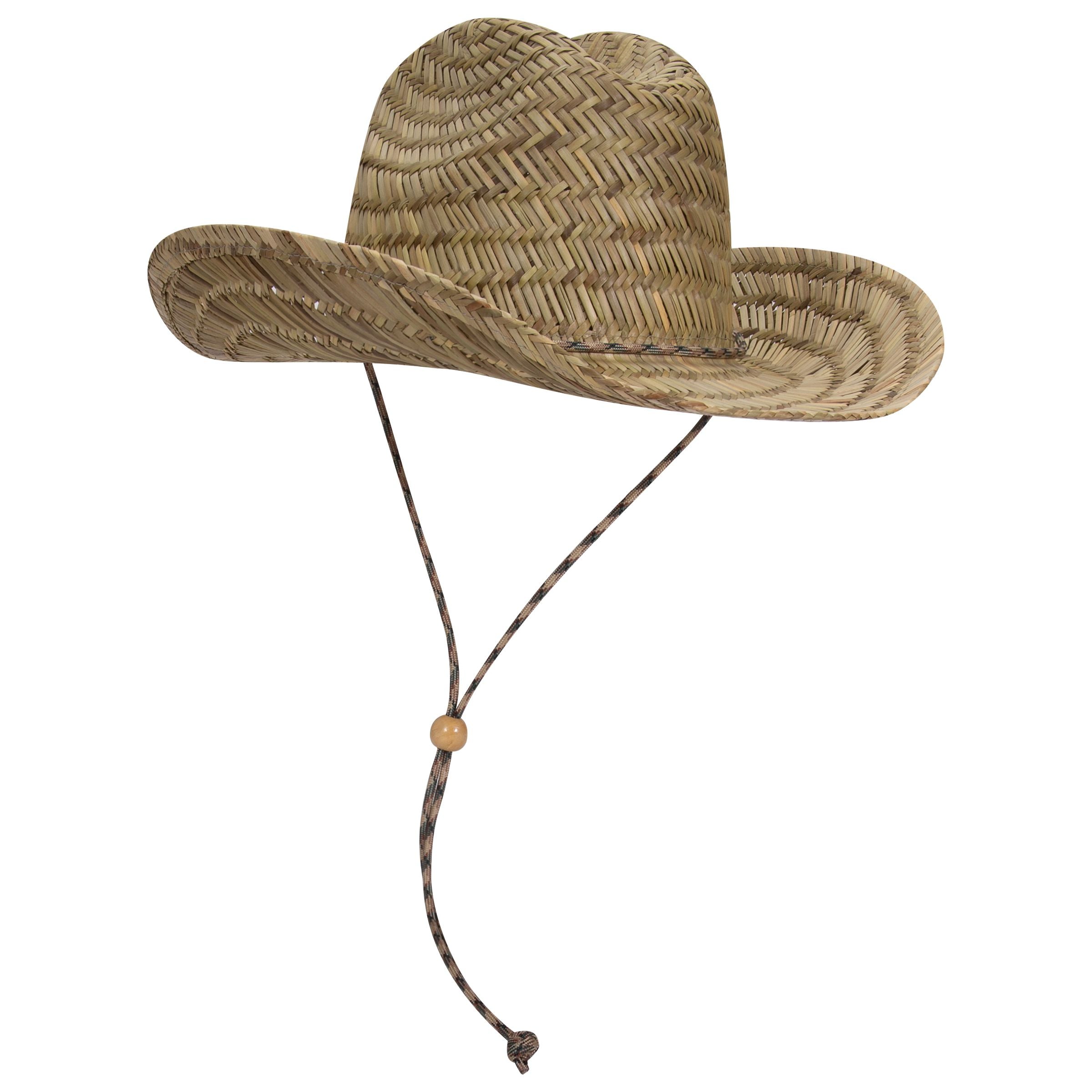 129-1326 OTTO CAP Straw Cowboy Hat w/Adjustable Cord