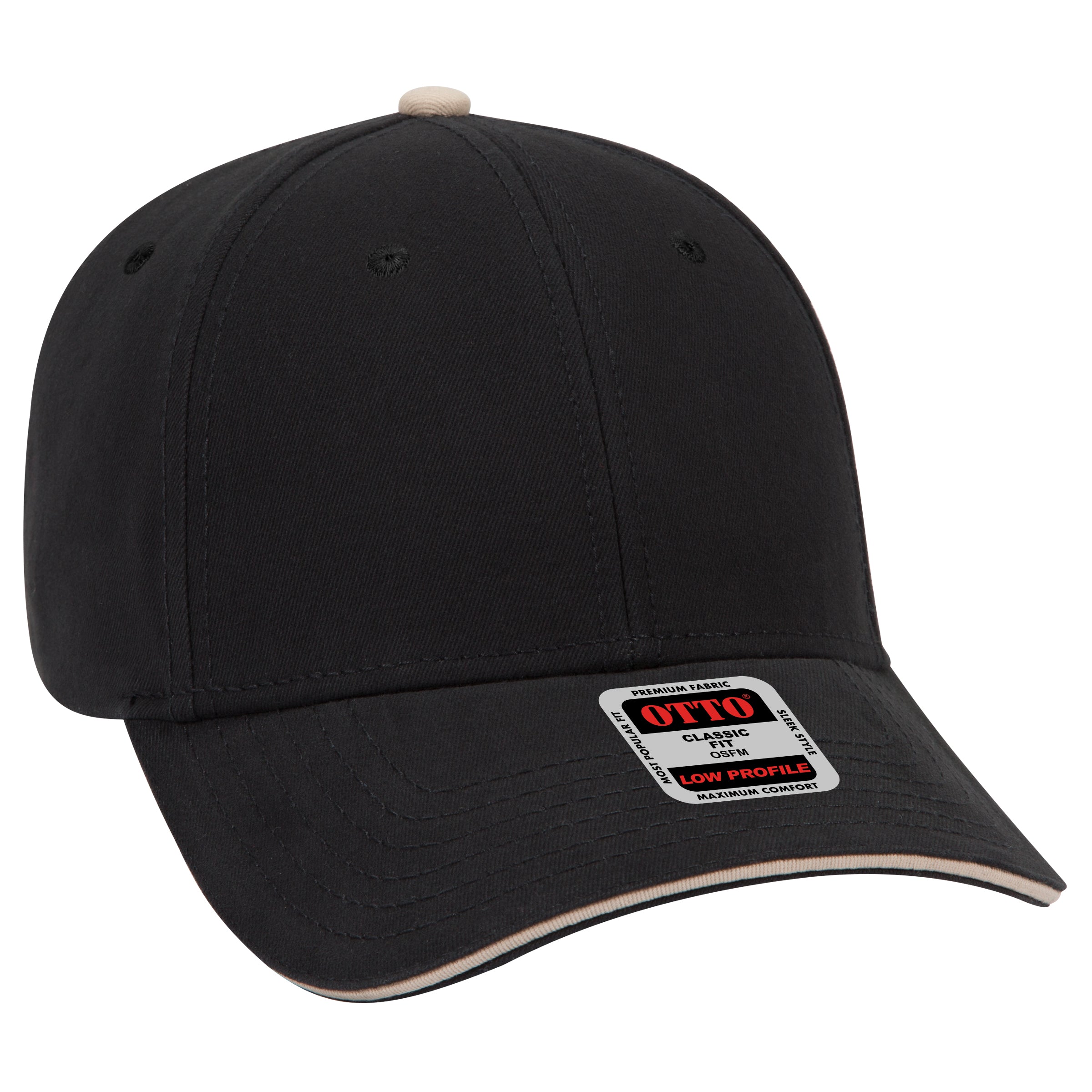 23-370 OTTO CAP 6 Panel Low Profile Baseball Cap