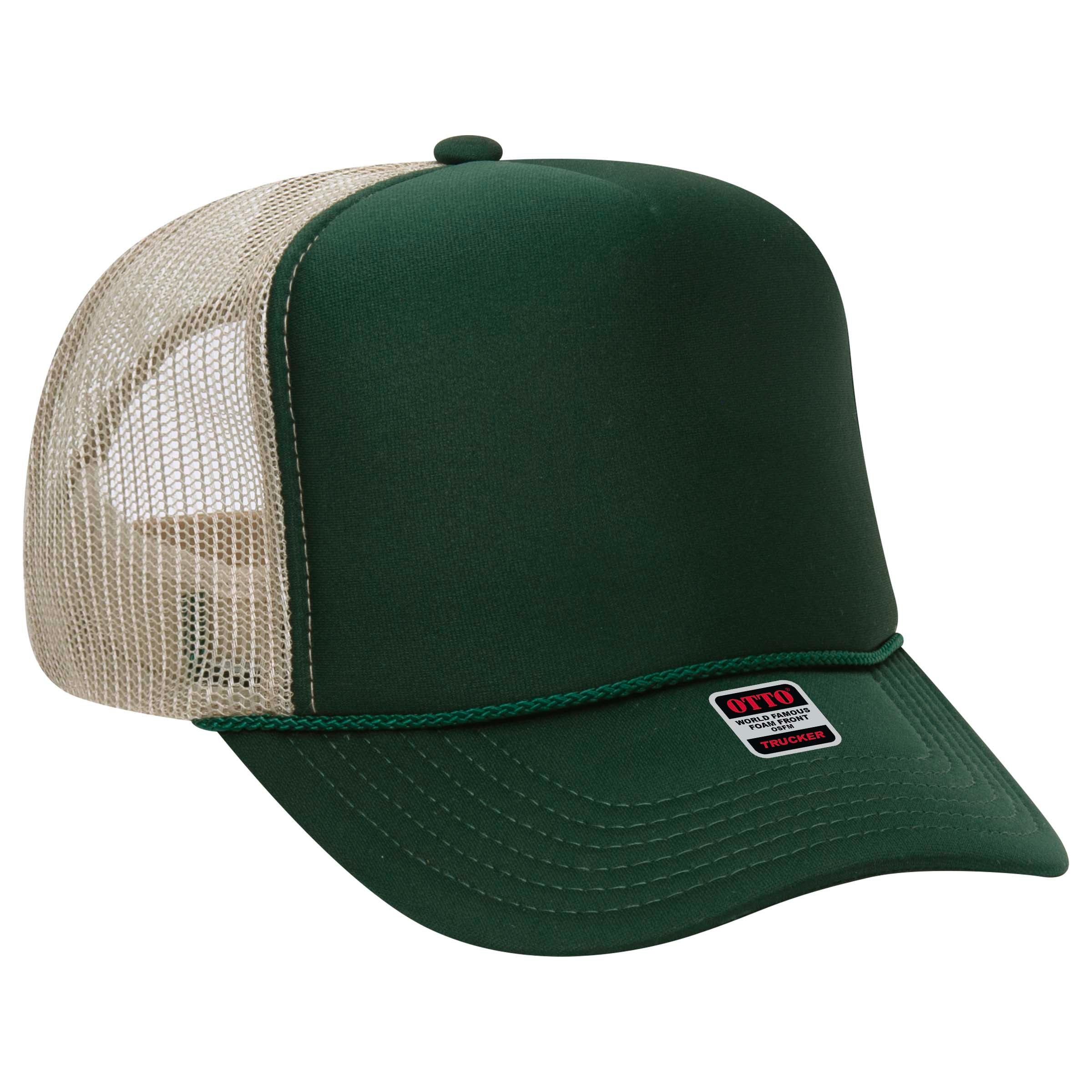 39-165 OTTO CAP 5 Panel High Crown Mesh Back Trucker Hat