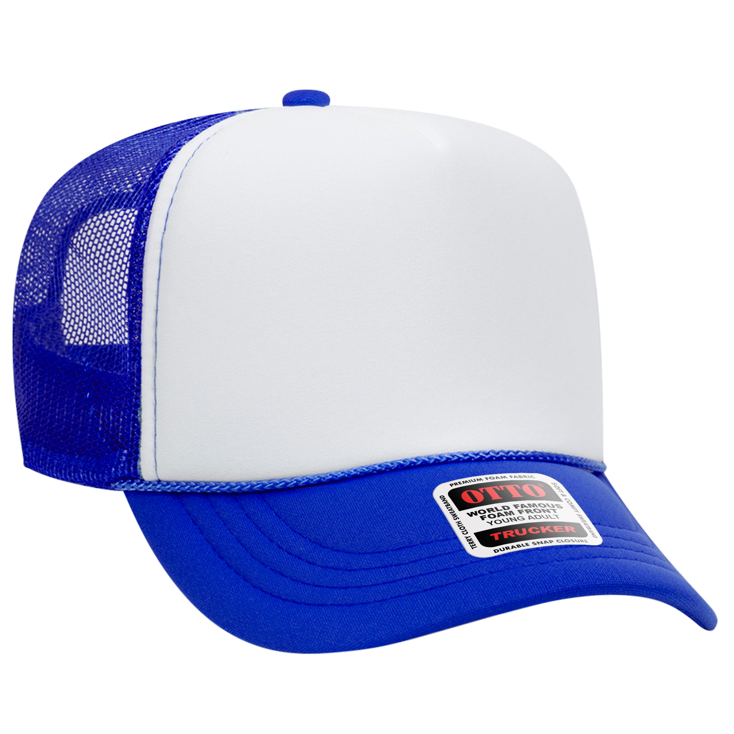 39-165 OTTO CAP 5 Panel High Crown Mesh Back Trucker Hat