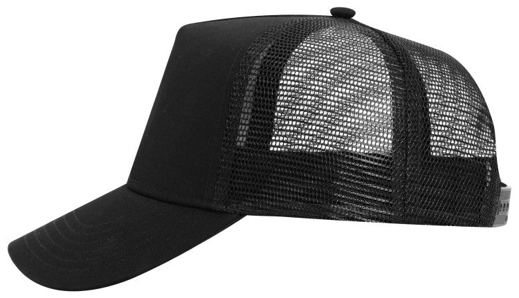 32-1104 OTTO CAP 5 Panel Mid Profile Mesh Back Trucker Hat
