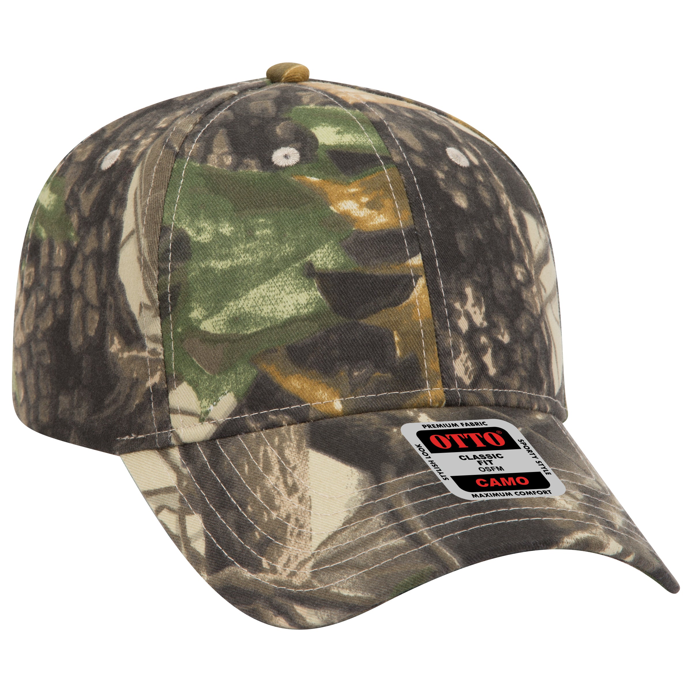78-835 OTTO CAP Camouflage 6 Panel Low Profile Baseball Cap