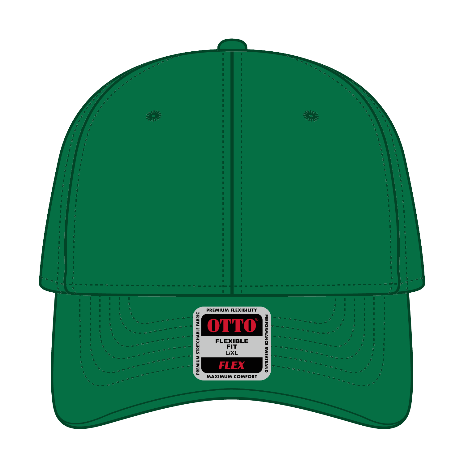 11-1167 OTTO CAP "OTTO FLEX" 6 Panel Low Profile Baseball Cap