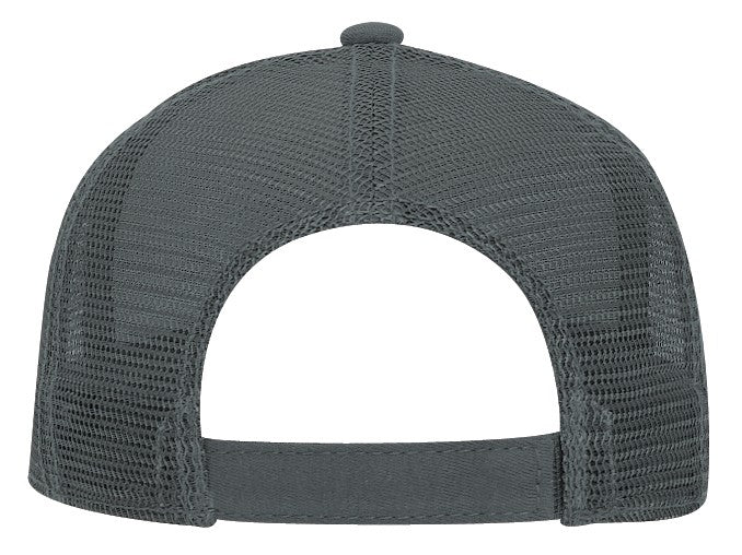 32-934 OTTO CAP 5 Panel Mid Profile Mesh Back Trucker Hat