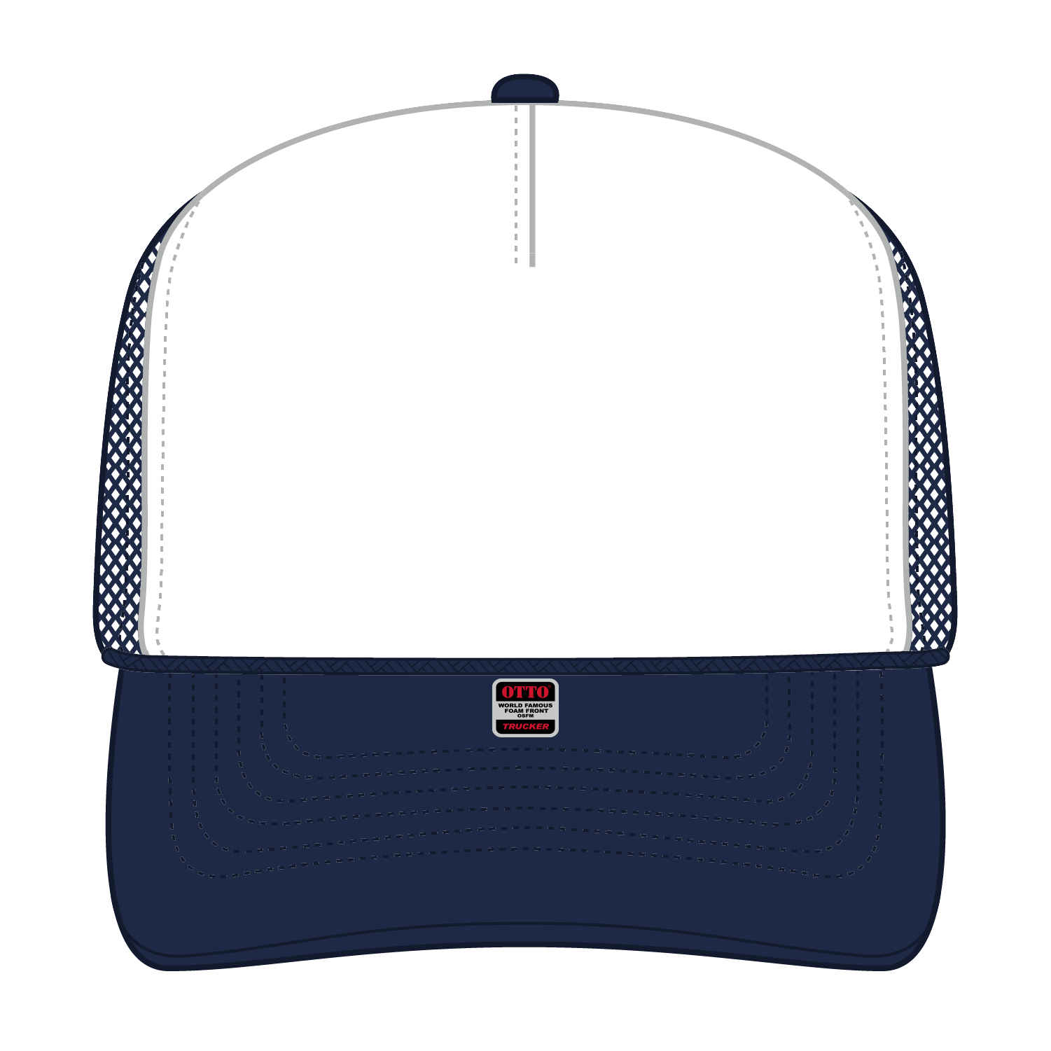 39-165 OTTO CAP 5 Panel High Crown Mesh Back Trucker Hat