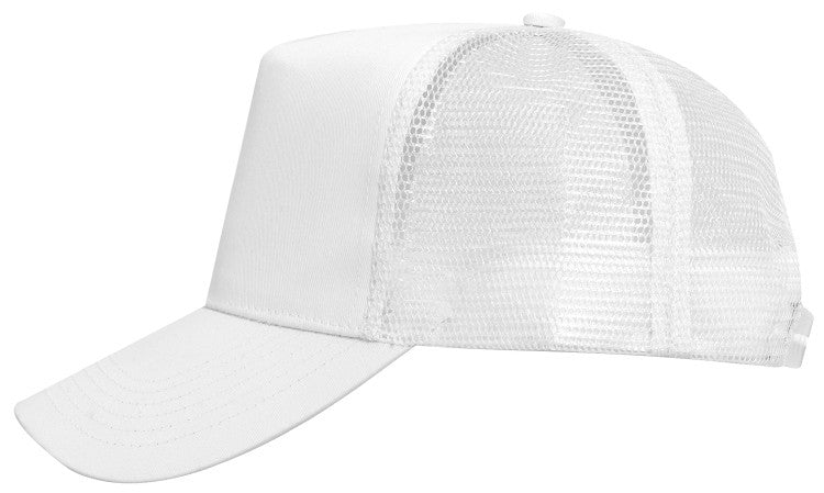 32-1104 OTTO CAP 5 Panel Mid Profile Mesh Back Trucker Hat