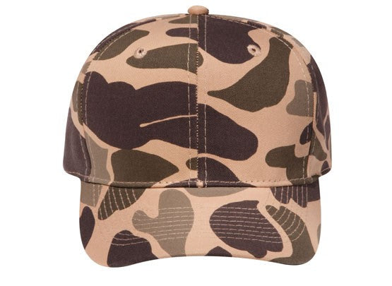 44-051 OTTO CAP Camouflage 6 Panel Mid Profile Baseball Cap