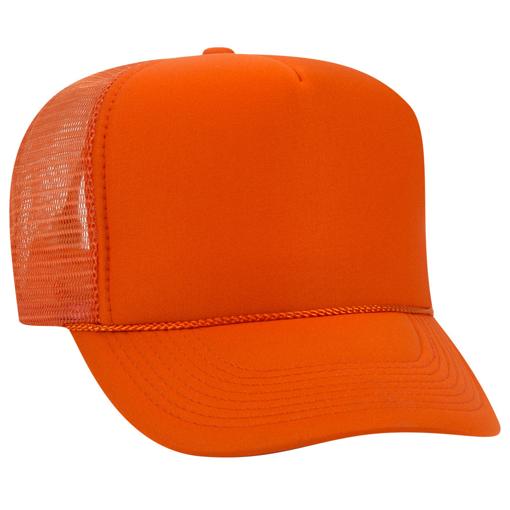 39-165 OTTO CAP 5 Panel High Crown Mesh Back Trucker Hat