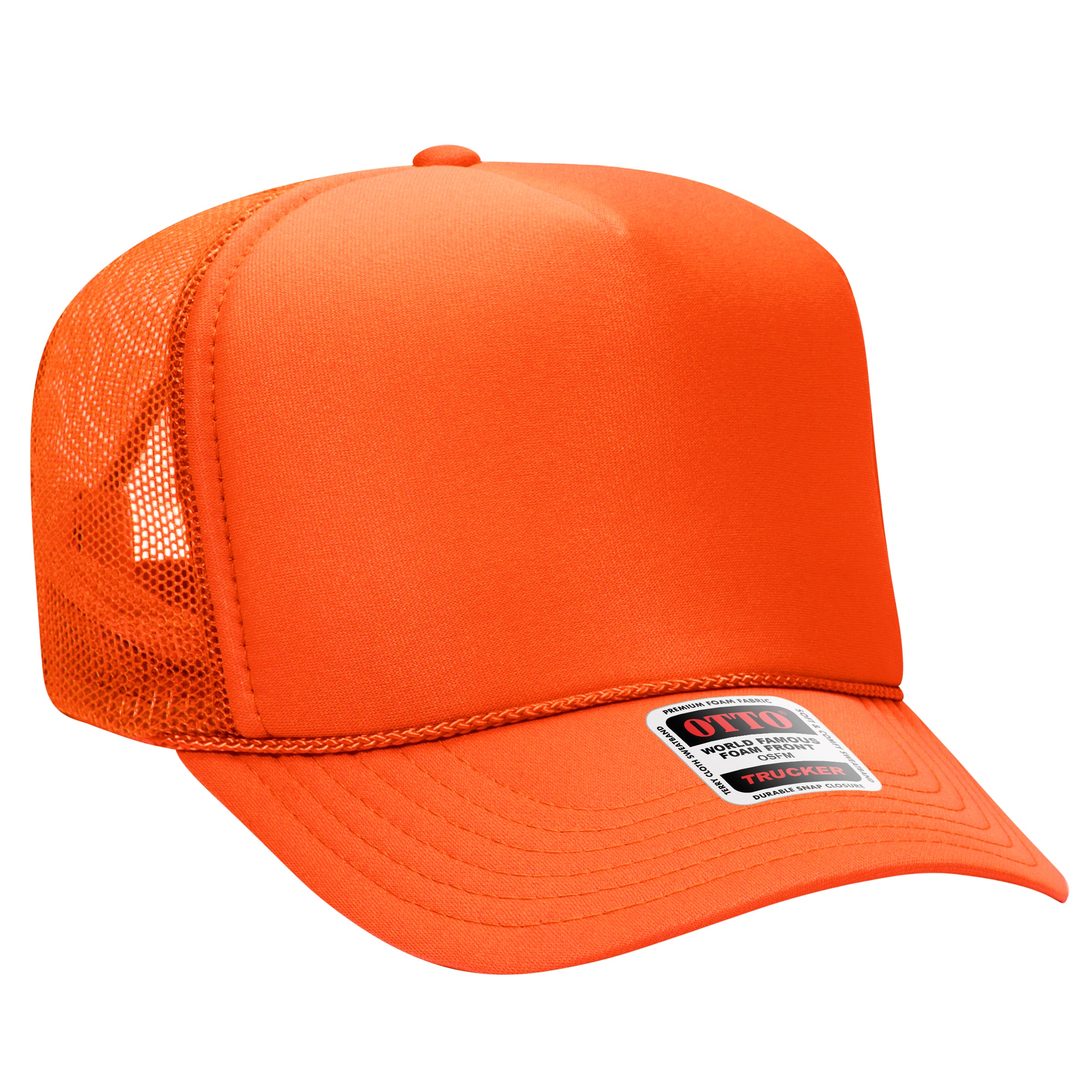 39-165 OTTO CAP 5 Panel High Crown Mesh Back Trucker Hat