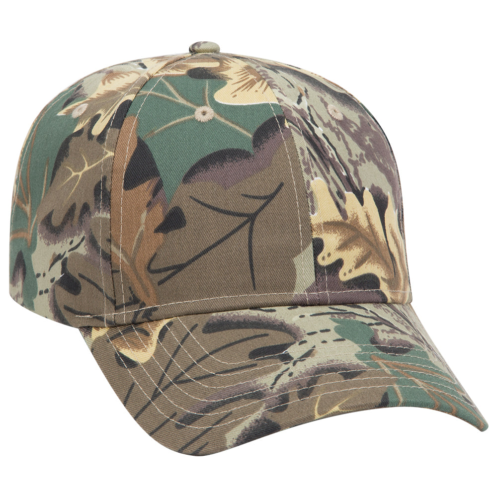 78-353 OTTO CAP Camouflage 6 Panel Low Profile Baseball Cap