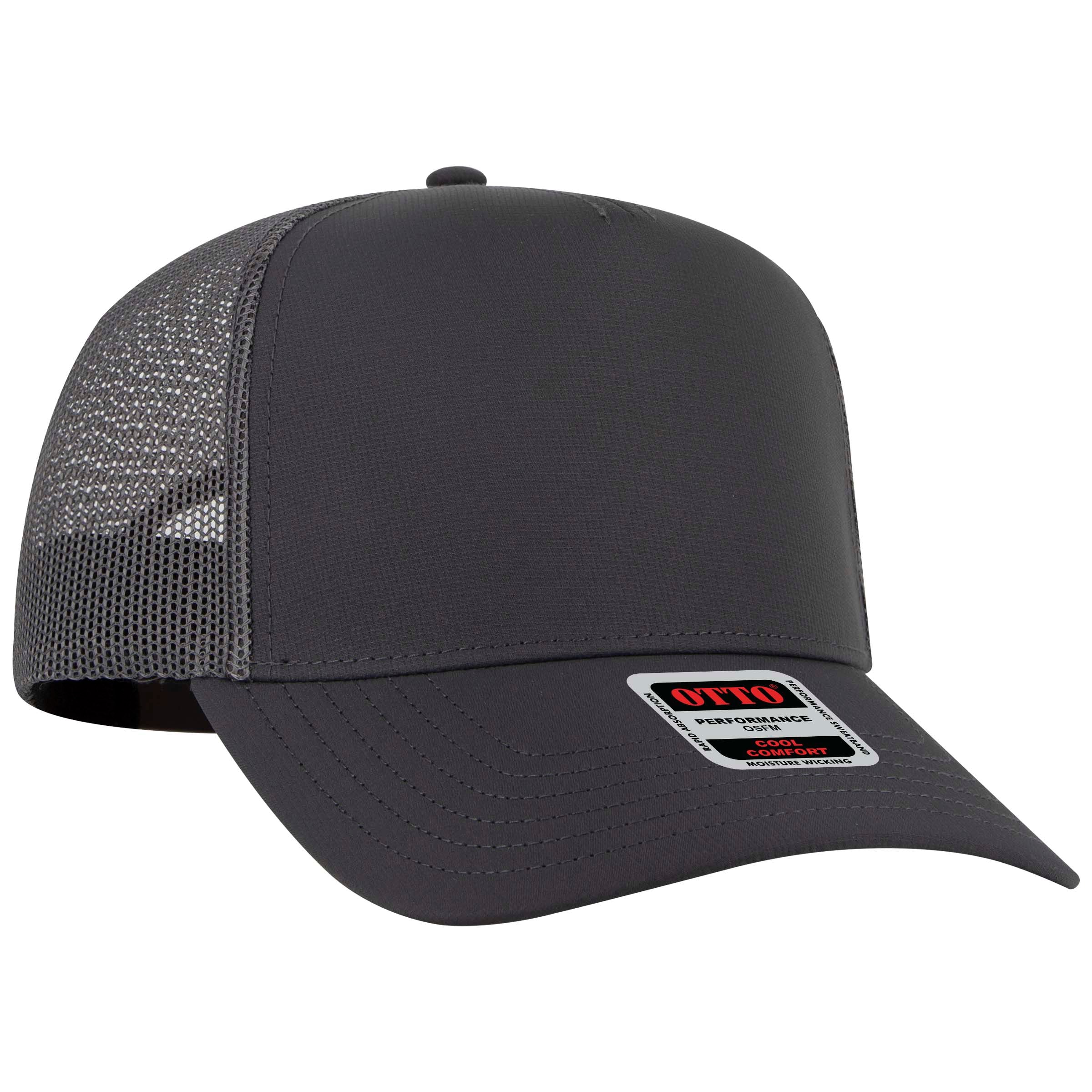 32-1 OTTO CAP 5 Panel Mid Profile Mesh Back Trucker Hat