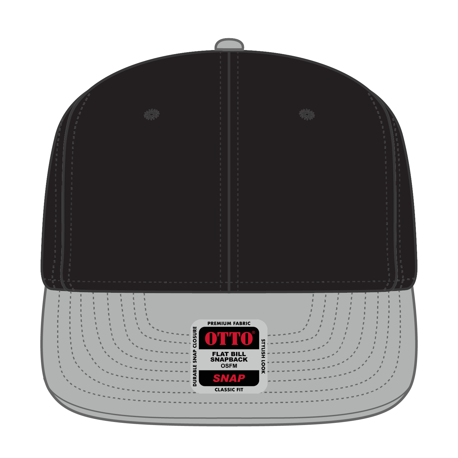 125-978 OTTO CAP "OTTO SNAP" 6 Panel Pro Style Snapback Hat