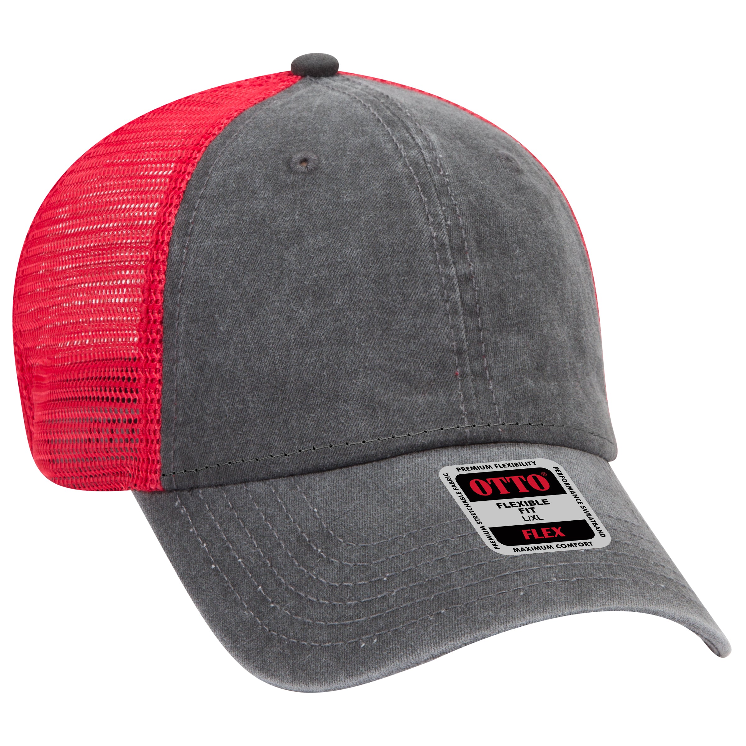 169-1264 OTTO CAP "OTTO FLEX" 6 Panel Low Profile Mesh Back Trucker Hat