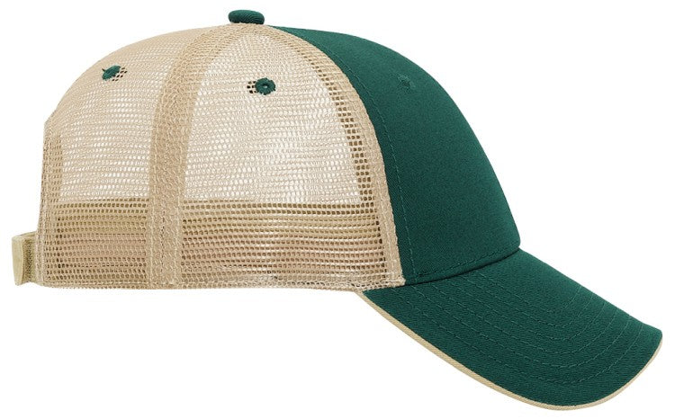 122-945 OTTO CAP 6 Panel Low Profile Mesh Back Trucker Hat