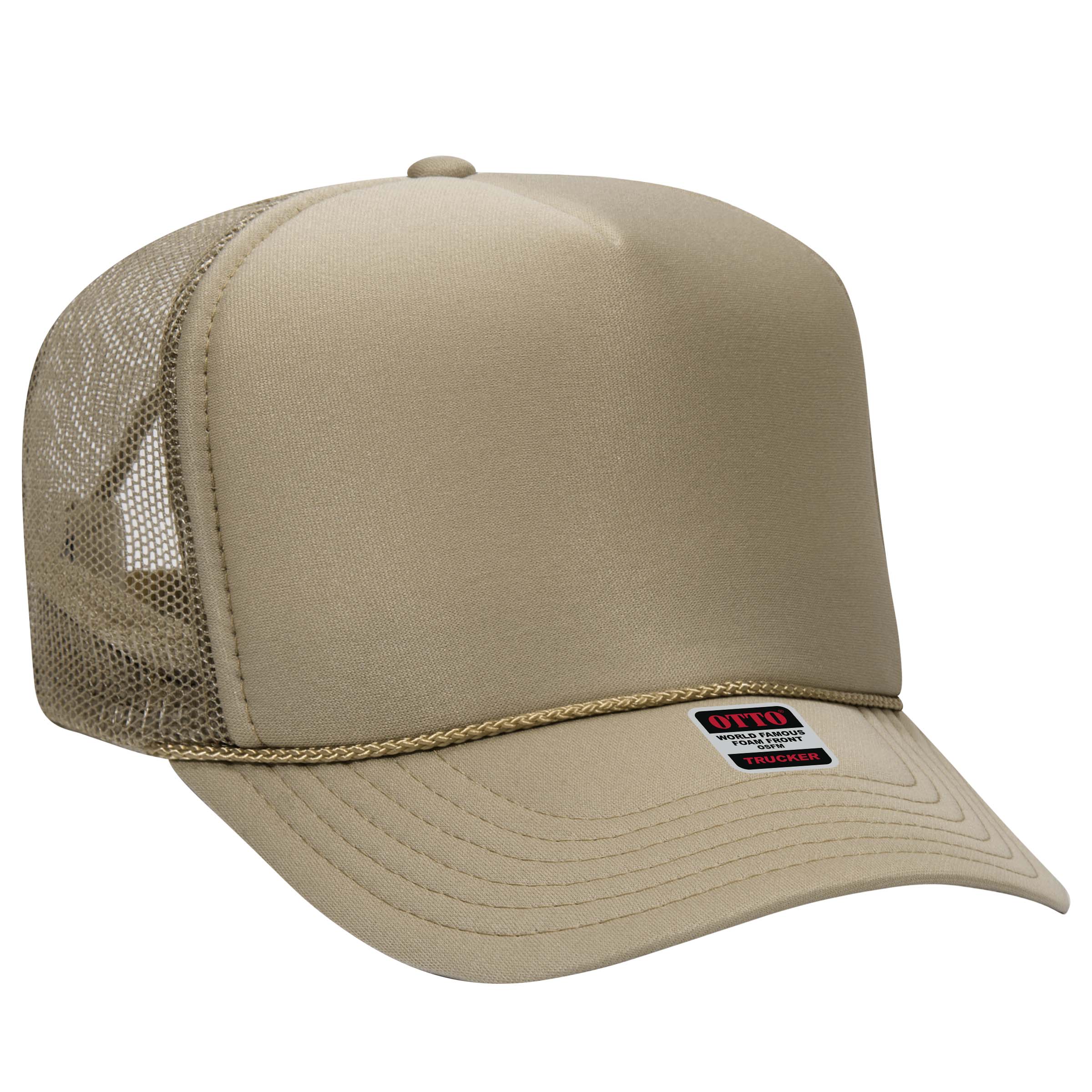 39-165 OTTO CAP 5 Panel High Crown Mesh Back Trucker Hat