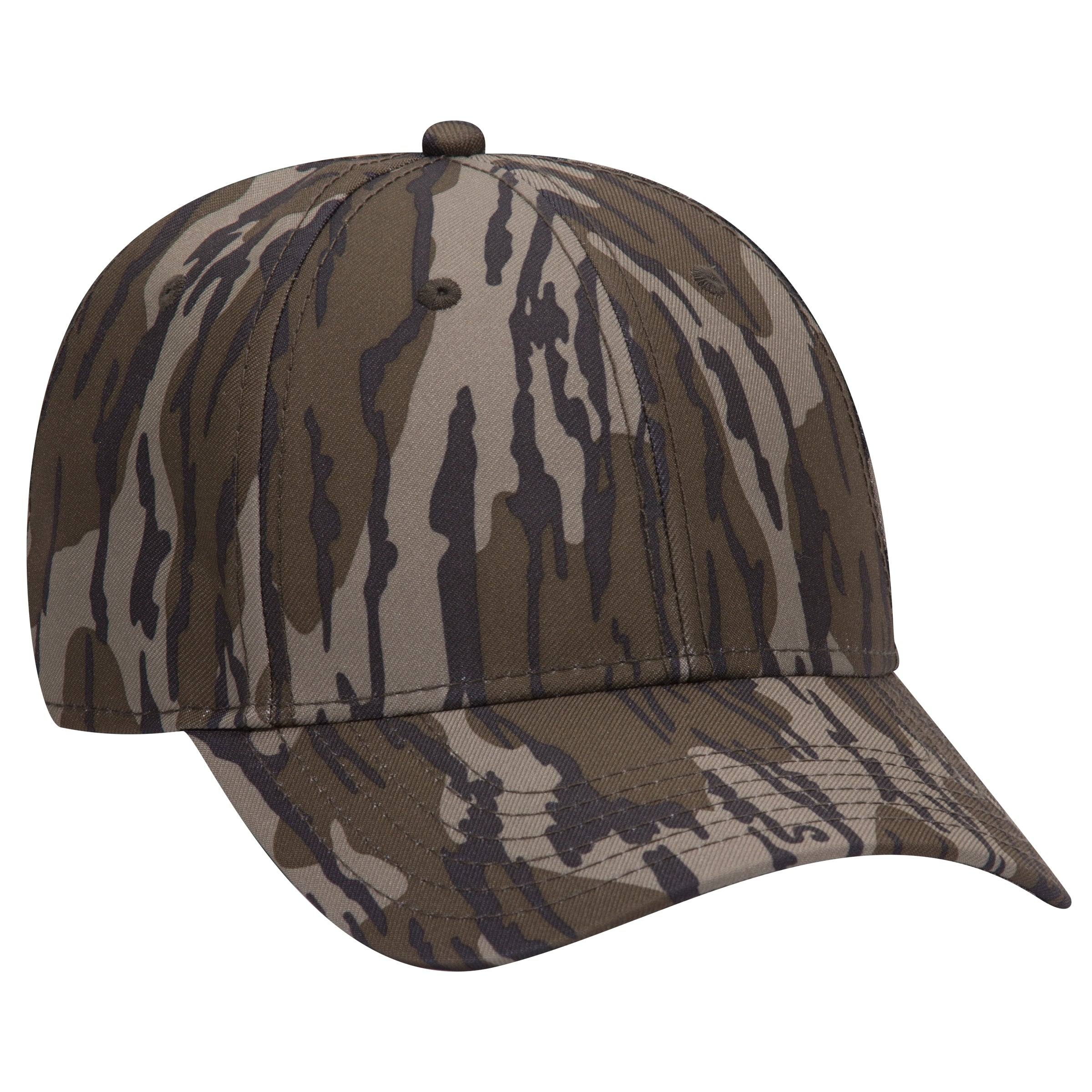 171-1295 OTTO CAP Mossy Oak Camouflage Superior Polyester Twill 6 Panel Low Profile Baseball Cap