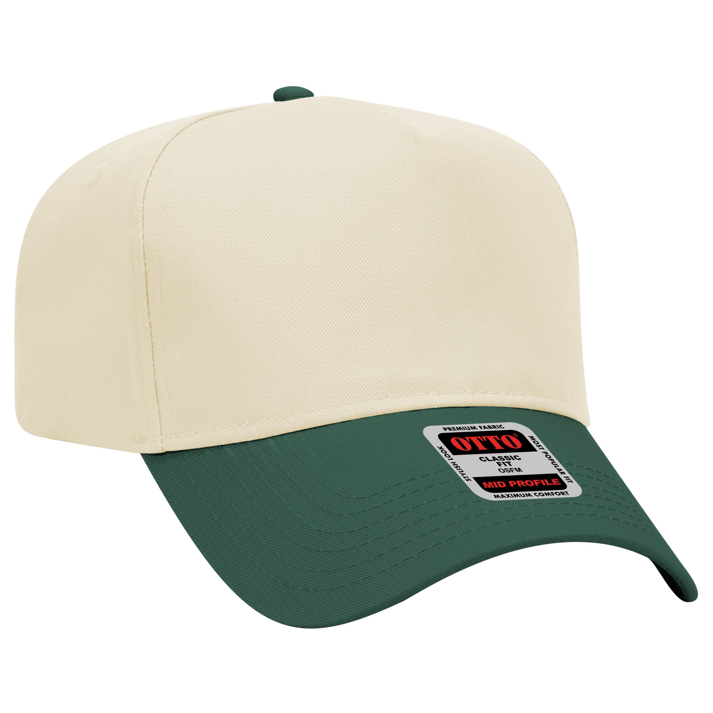 31-069 OTTO CAP 5 Panel Mid Profile Baseball Cap