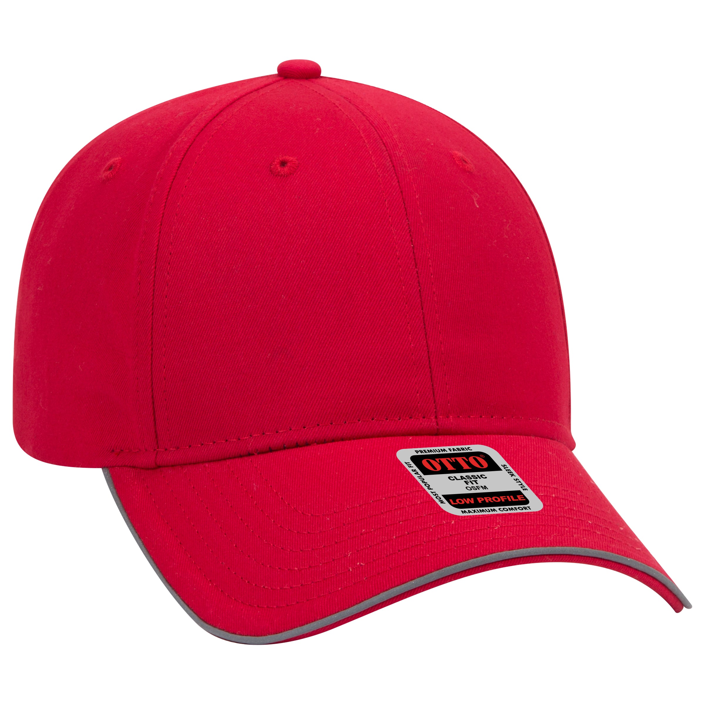 19-1261 OTTO CAP Reflective 6 Panel Low Profile Baseball Cap