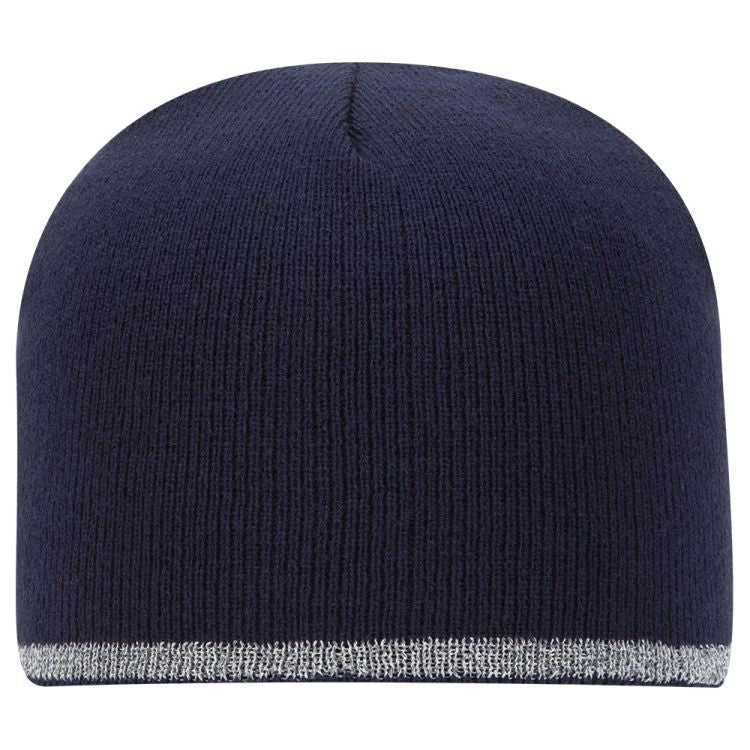 91-1237 OTTO CAP 9" Classic Knit Beanie w/ Reflective Stripe
