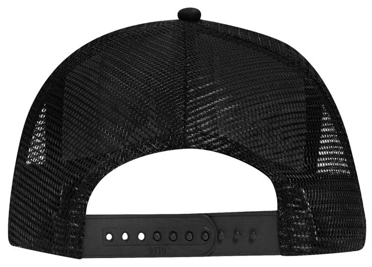 32-1104 OTTO CAP 5 Panel Mid Profile Mesh Back Trucker Hat