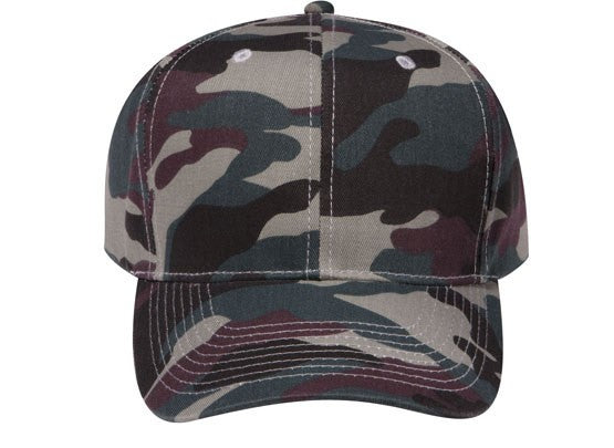 44-051 OTTO CAP Camouflage 6 Panel Mid Profile Baseball Cap