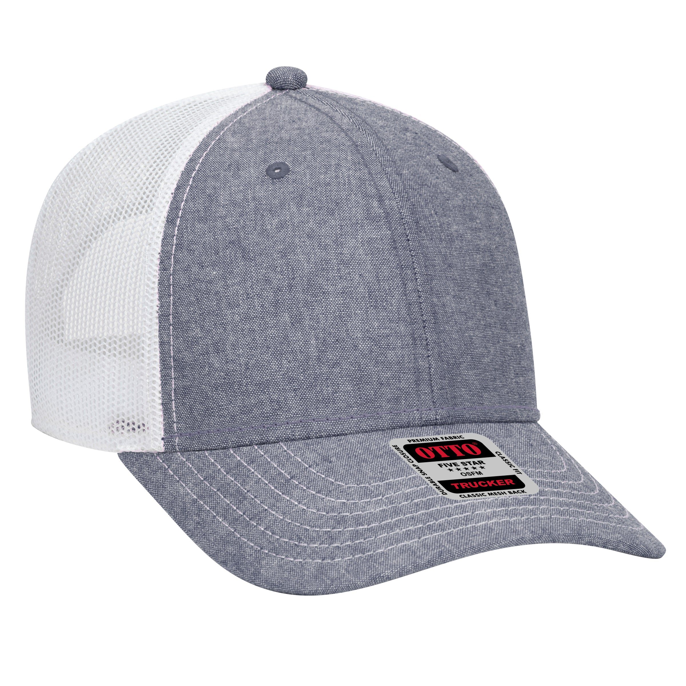 83-1239 OTTO CAP 6 Panel Low Profile Mesh Back Trucker Hat