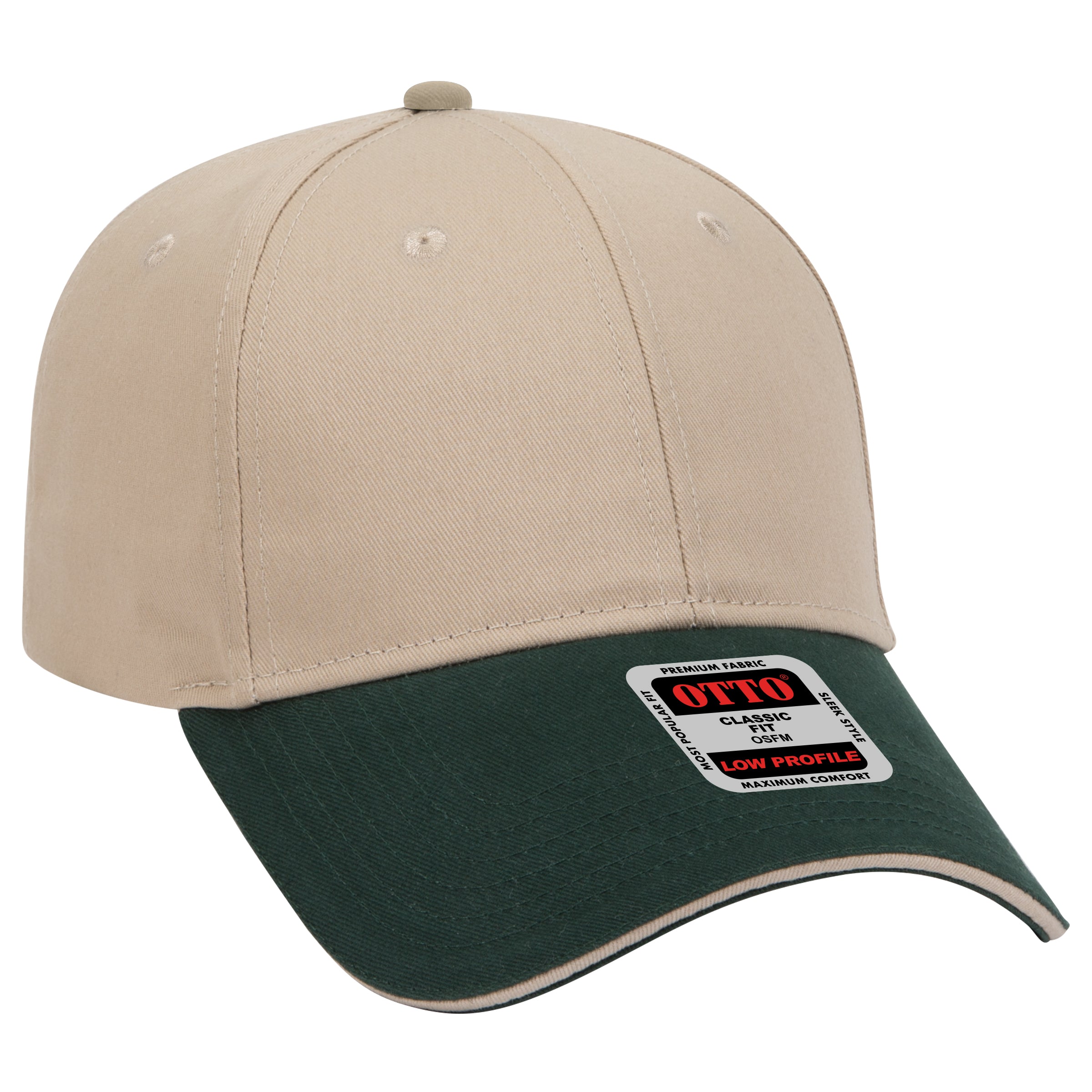 23-430 OTTO CAP 6 Panel Low Profile Baseball Cap