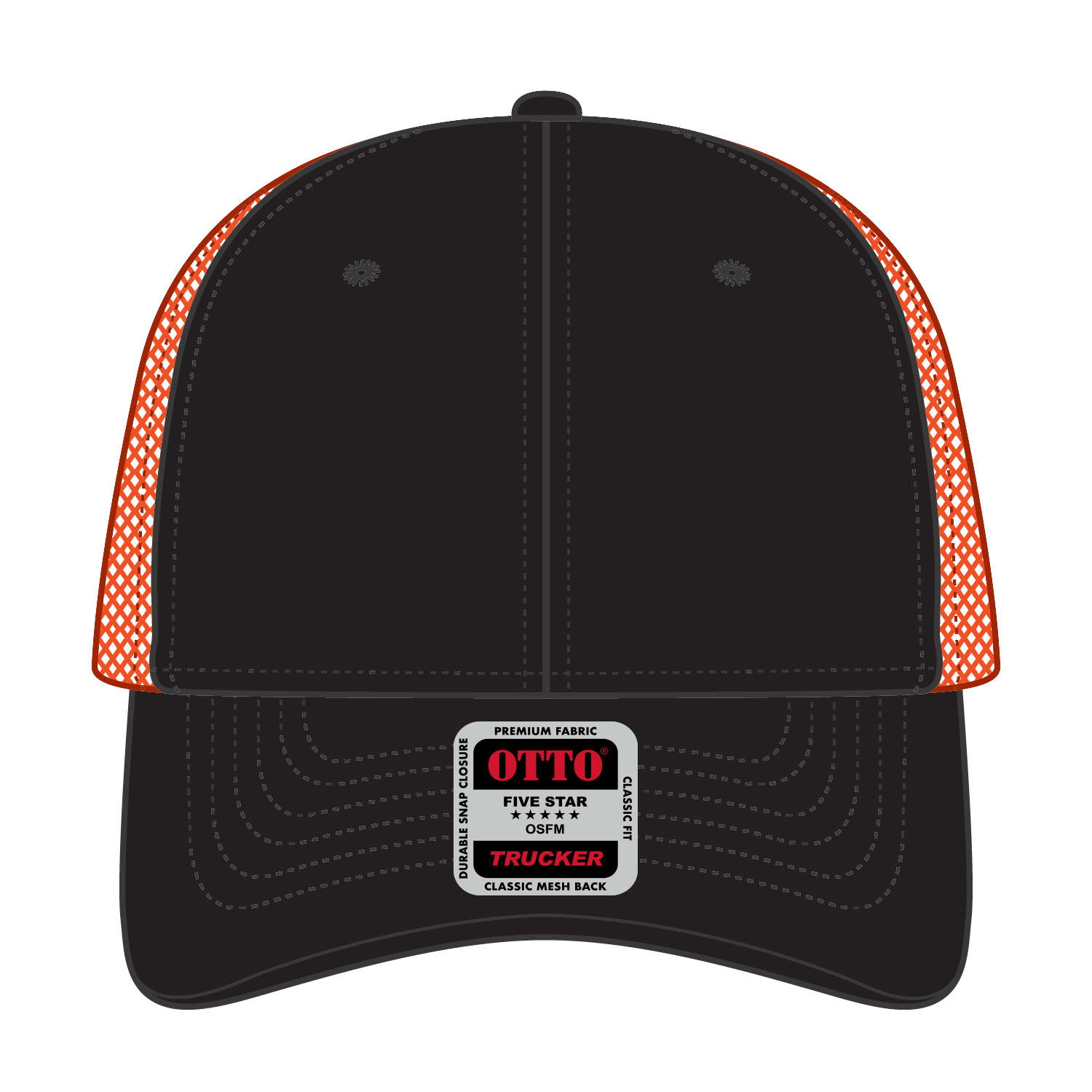 83-473 OTTO CAP 6 Panel Low Profile Mesh Back Trucker Hat