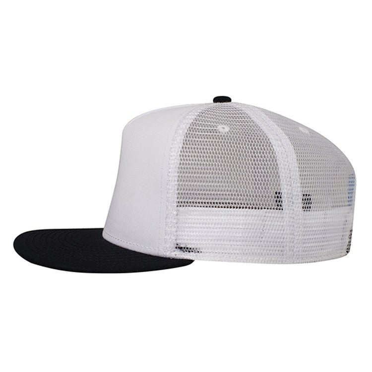 154-1124 OTTO CAP "OTTO SNAP" 5 Panel Mid Profile Mesh Back Trucker Snapback Hat