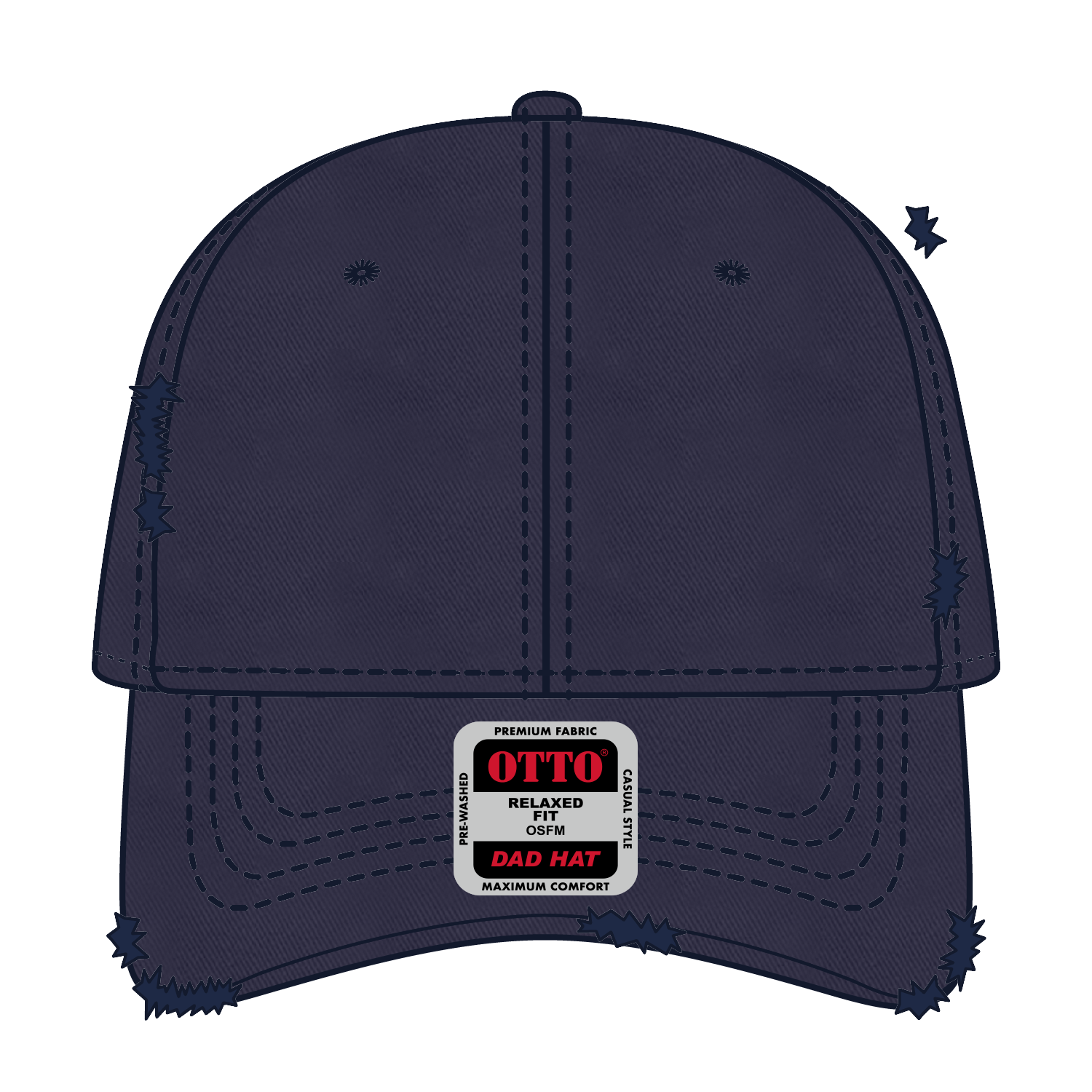 104-1018 OTTO CAP 6 Panel Low Profile Dad Hat