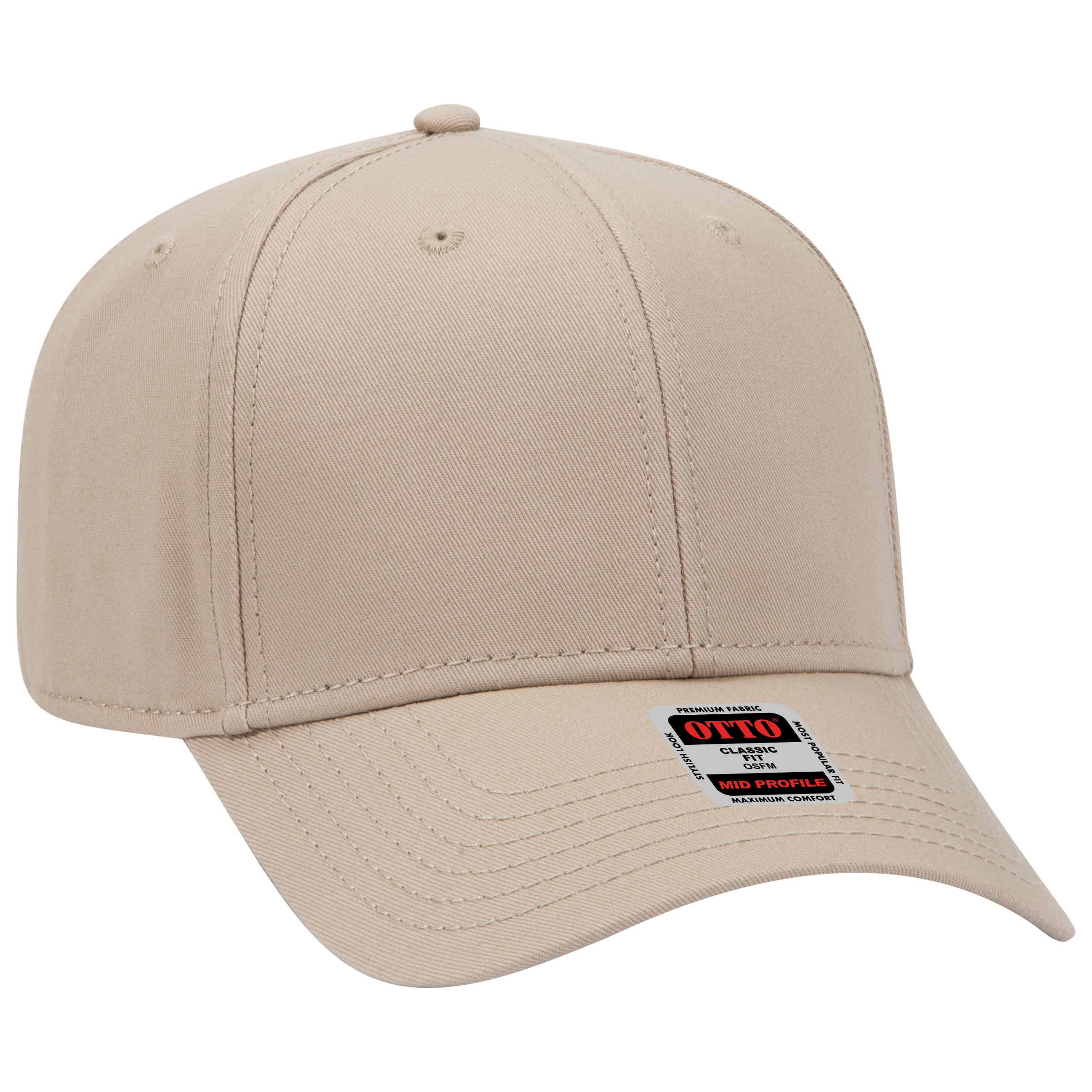 27-1235 OTTO CAP 6 Panel Mid Profile Baseball Cap