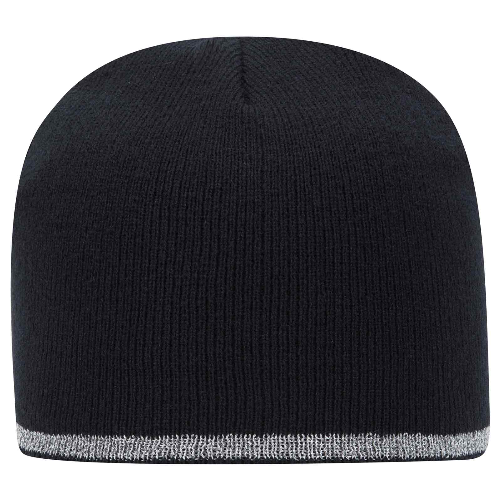 91-1237 OTTO CAP 9" Classic Knit Beanie w/ Reflective Stripe