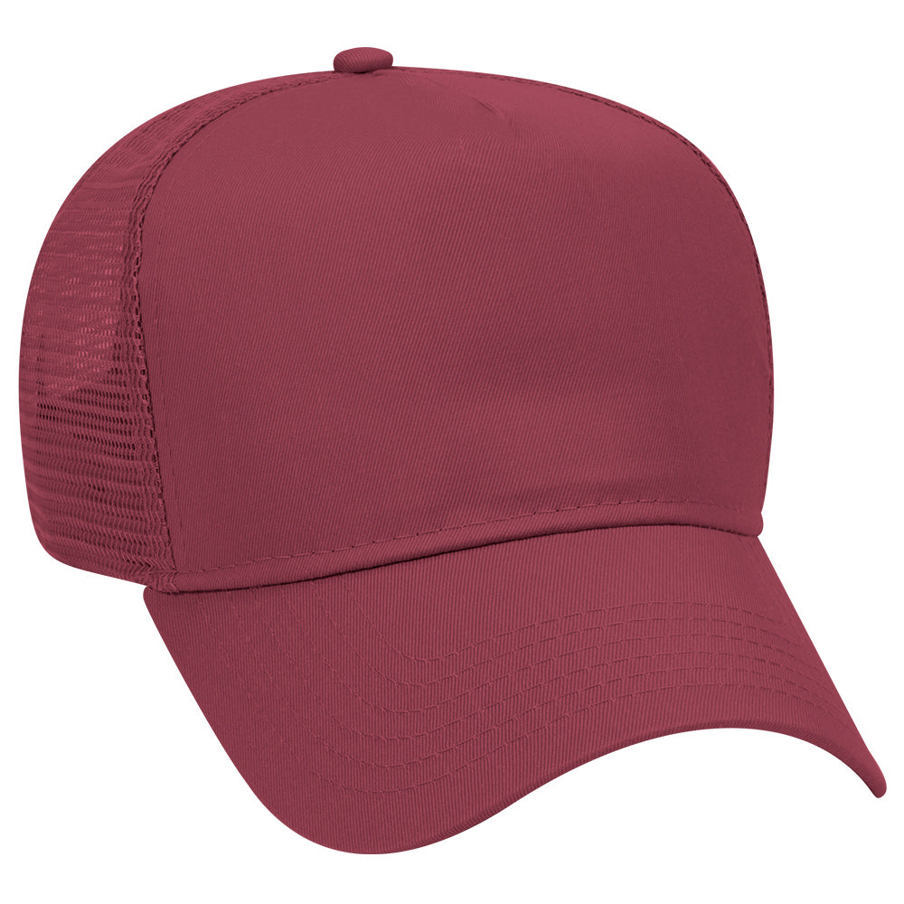 32-285 OTTO CAP 5 Panel Mid Profile Mesh Back Trucker Hat