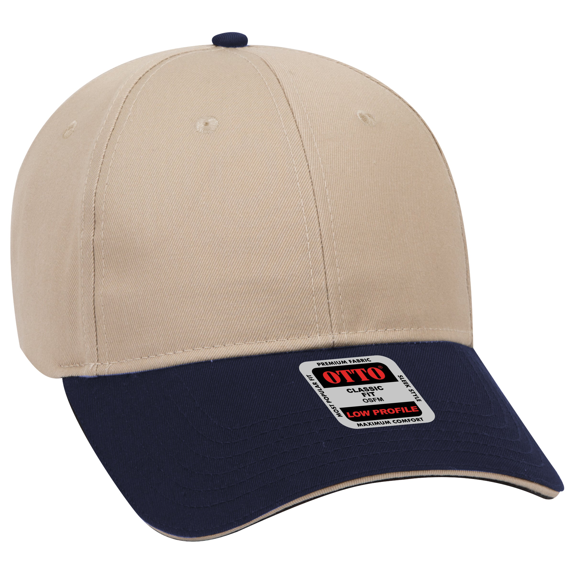 23-434 OTTO CAP 6 Panel Low Profile Baseball Cap