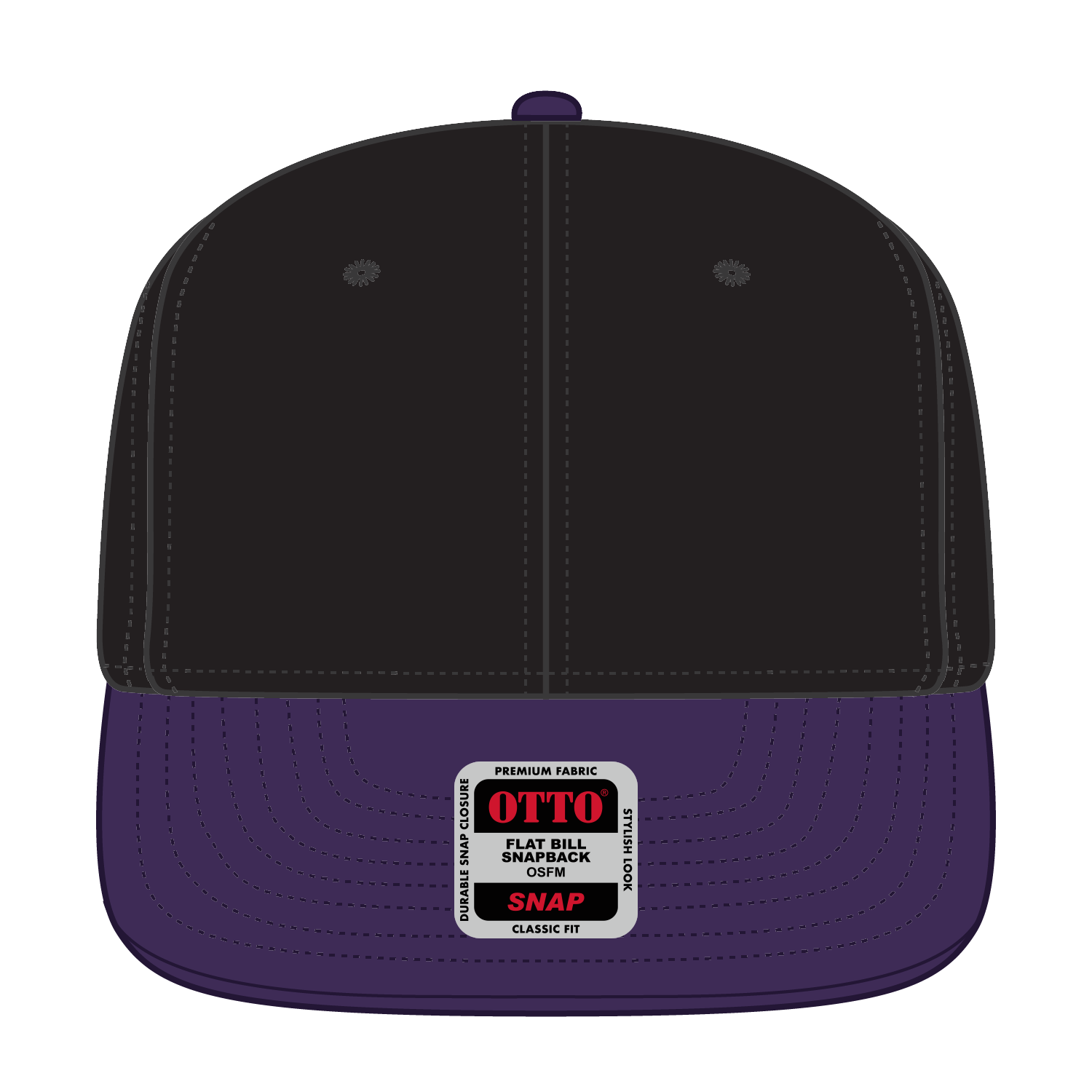 125-978 OTTO CAP "OTTO SNAP" 6 Panel Pro Style Snapback Hat