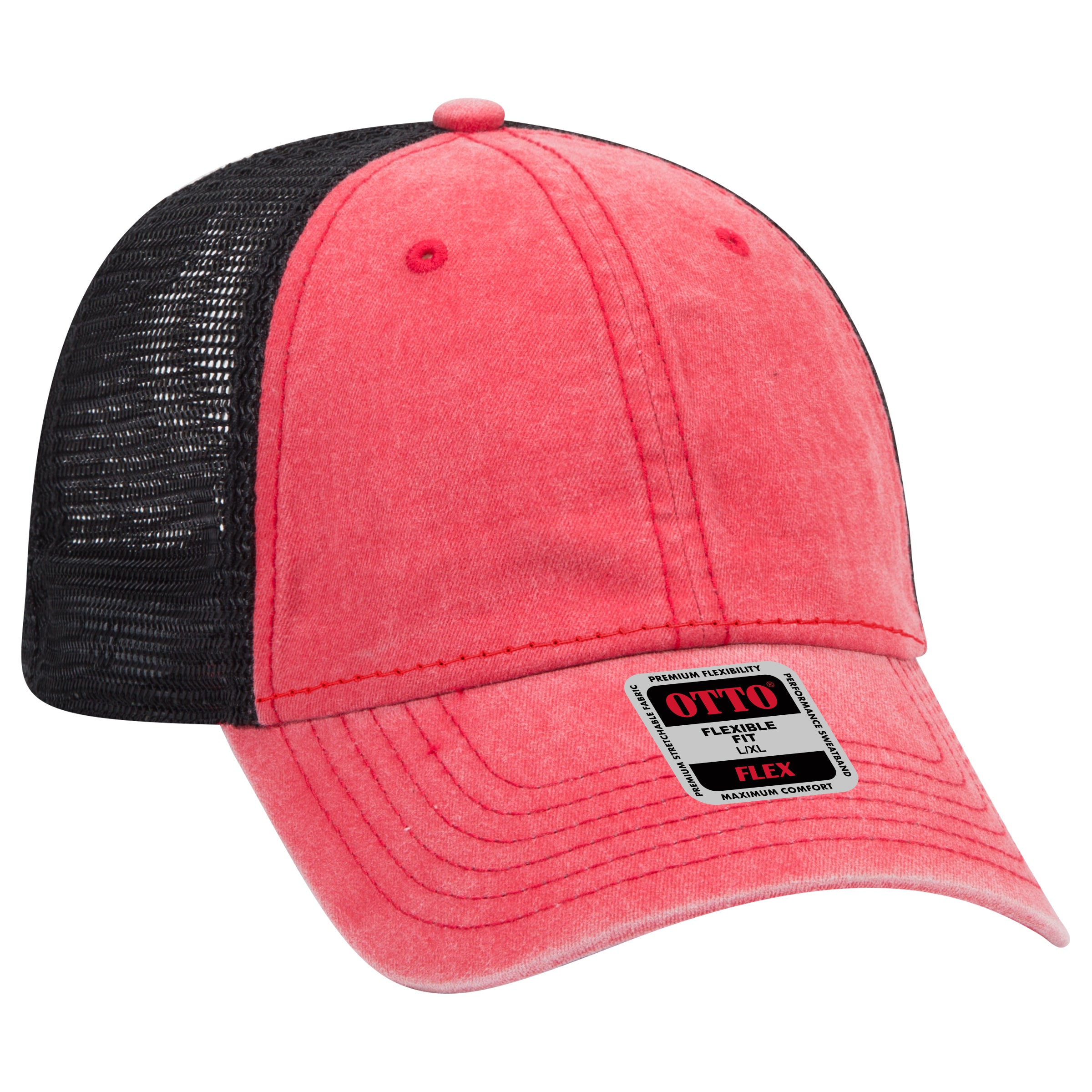 169-1264 OTTO CAP "OTTO FLEX" 6 Panel Low Profile Mesh Back Trucker Hat