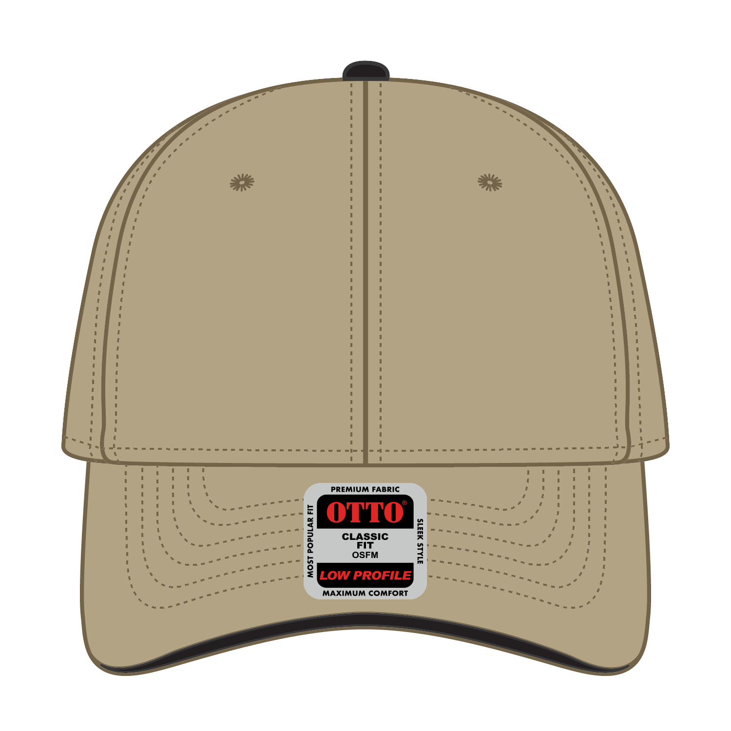 23-430 OTTO CAP 6 Panel Low Profile Baseball Cap