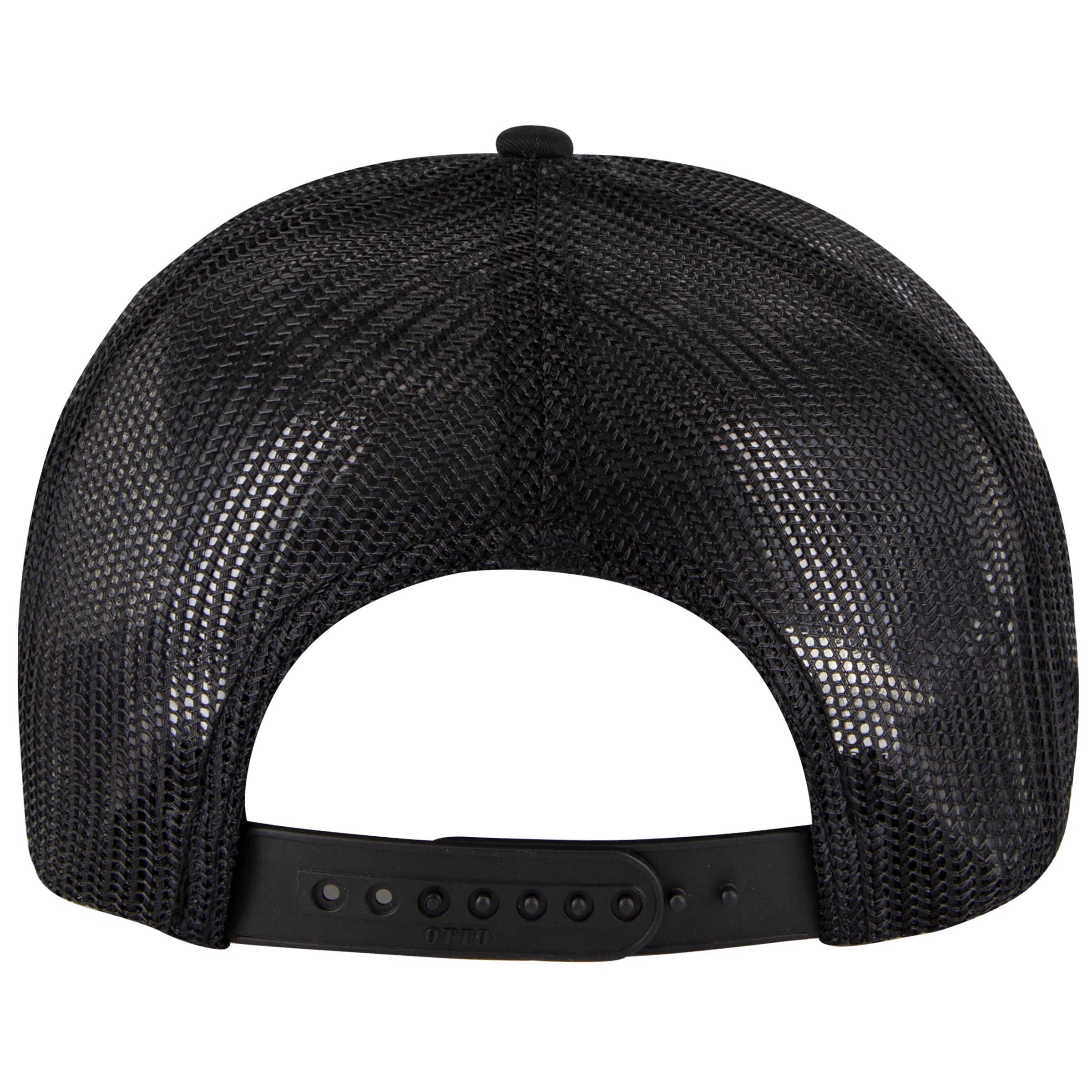 112-1 OTTO Cap 6 Panel Mid Profile Mesh Back Trucker Hat