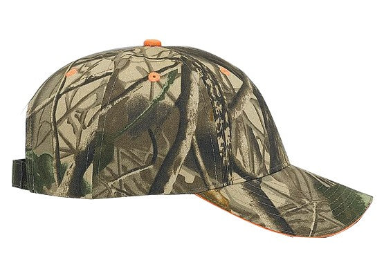 71-841 OTTO CAP Camouflage 6 Panel Low Profile Baseball Cap