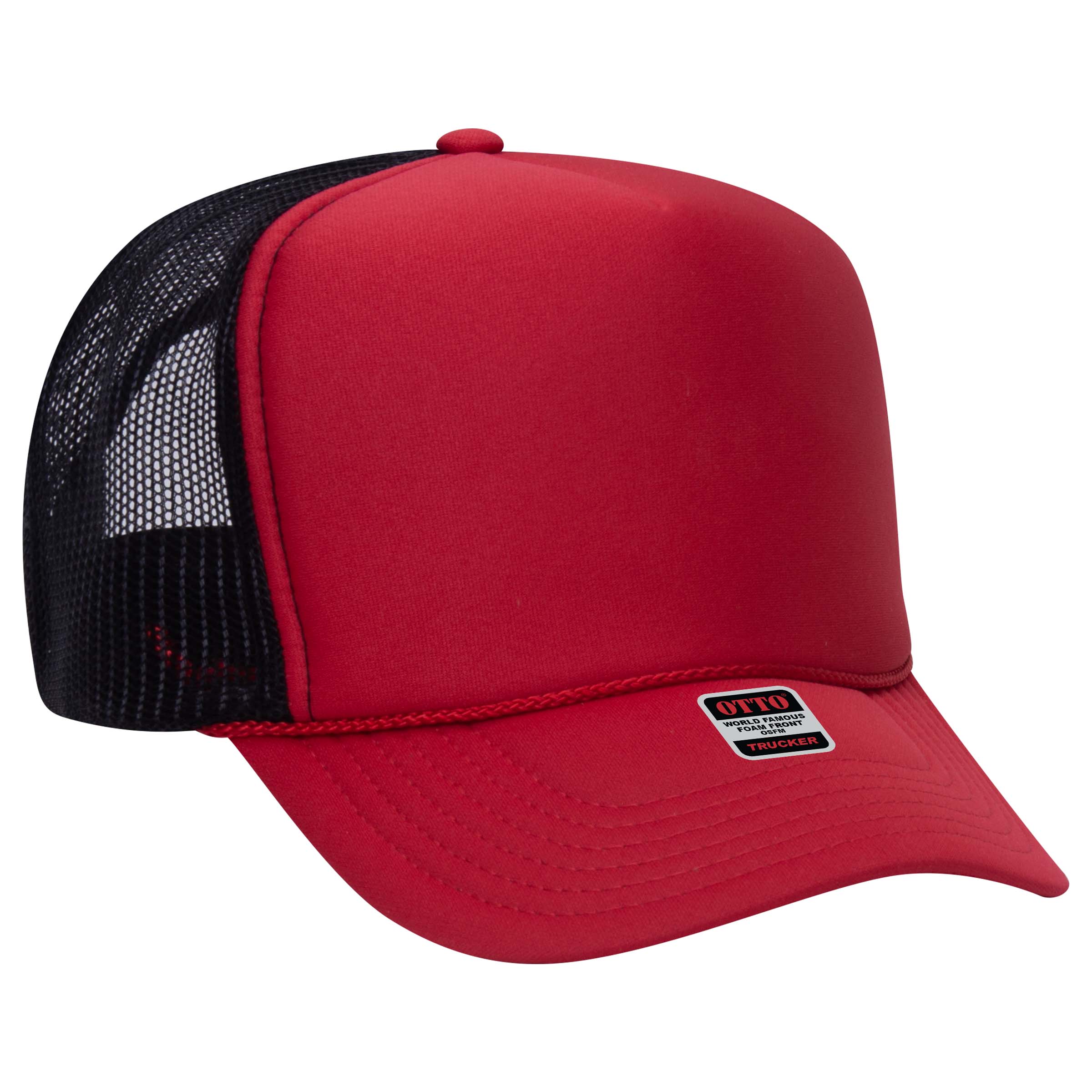 39-165 OTTO CAP 5 Panel High Crown Mesh Back Trucker Hat