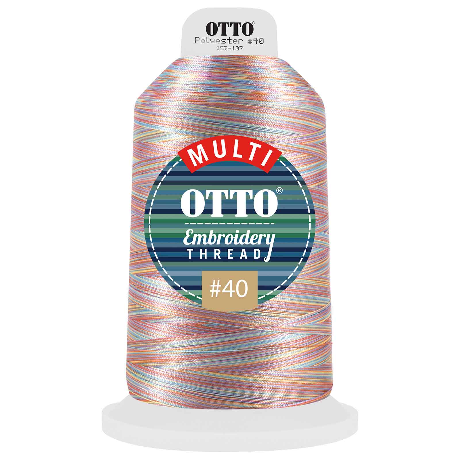 157-107 OTTO Embroidery Multicolor Thread #40 5,500 yd. King Cone