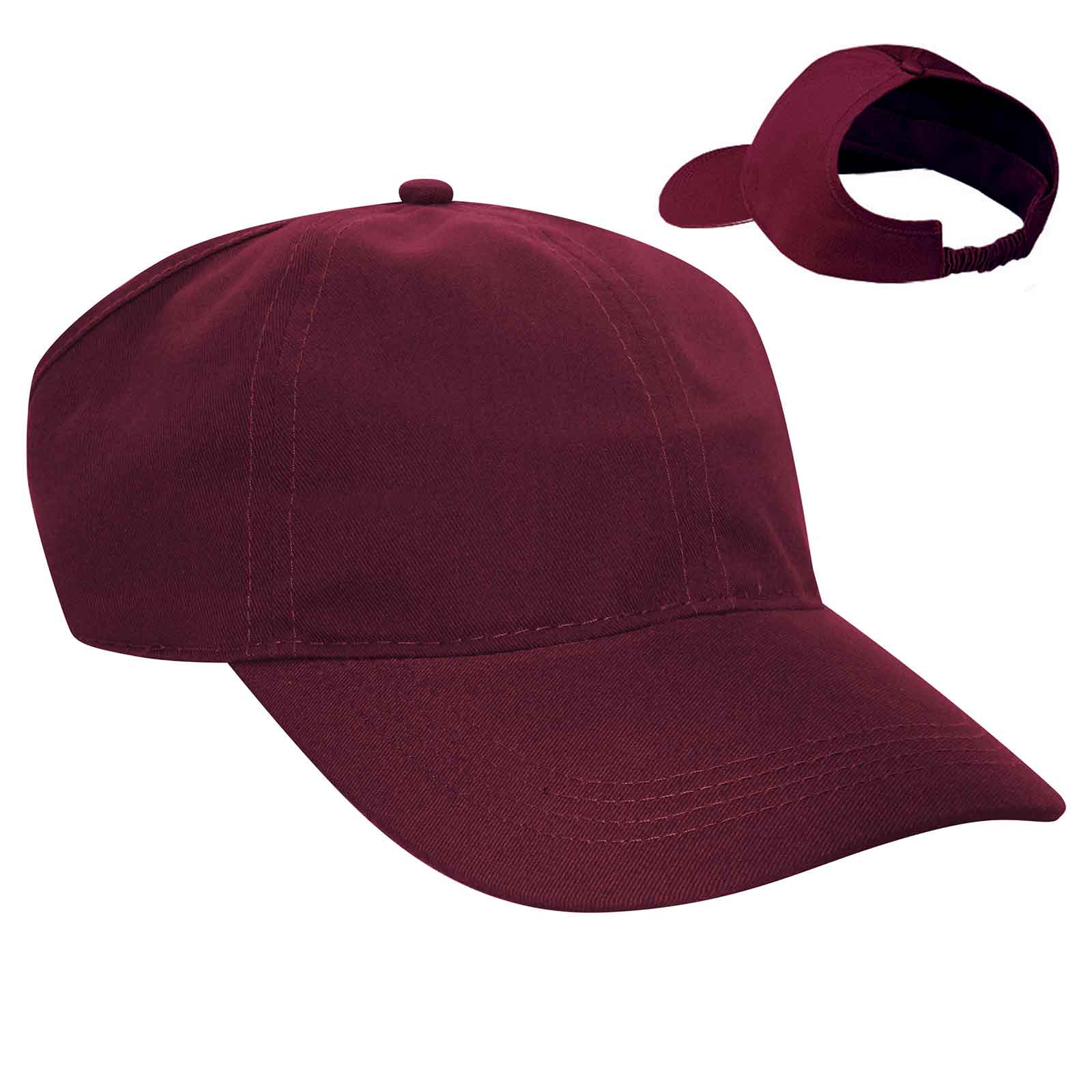 69-291 OTTO CAP 4 Panel Ponytail Cap