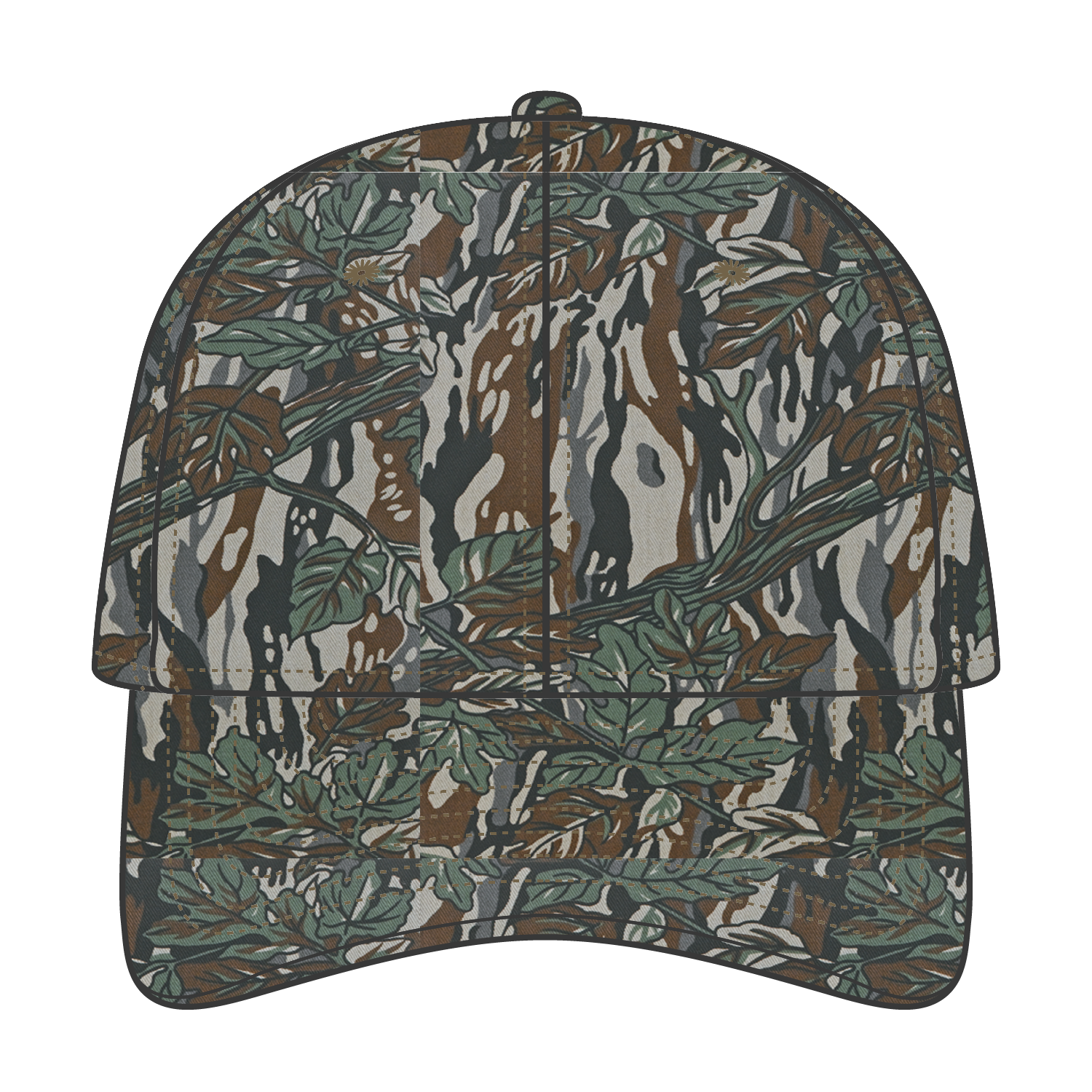 77-379 OTTO CAP "OTTO FLEX" Camouflage 6 Panel Low Profile Baseball Cap