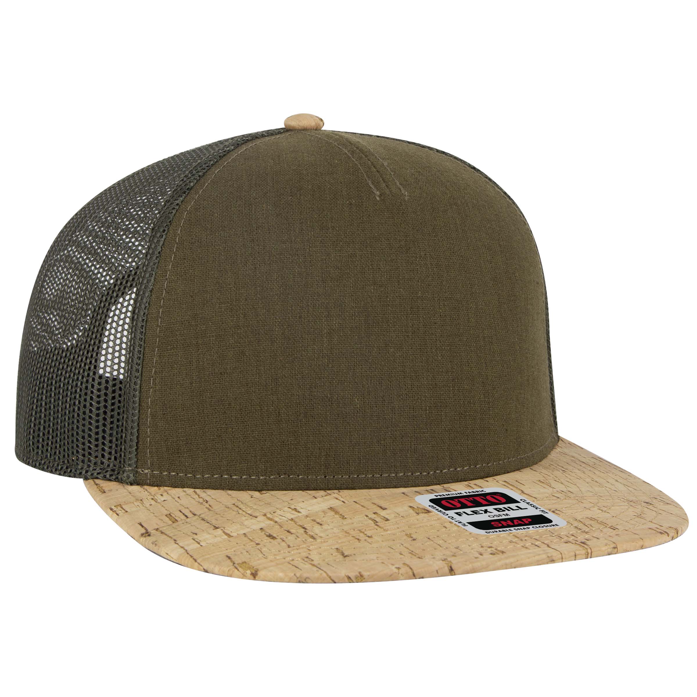154-1174 OTTO CAP "OTTO SNAP" 5 Panel Pro Style Mesh Back Trucker Snapback Hat