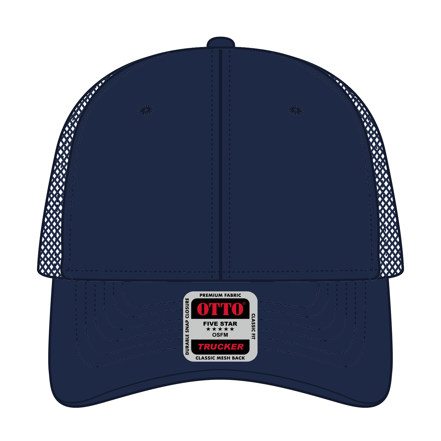 83-473 OTTO CAP 6 Panel Low Profile Mesh Back Trucker Hat
