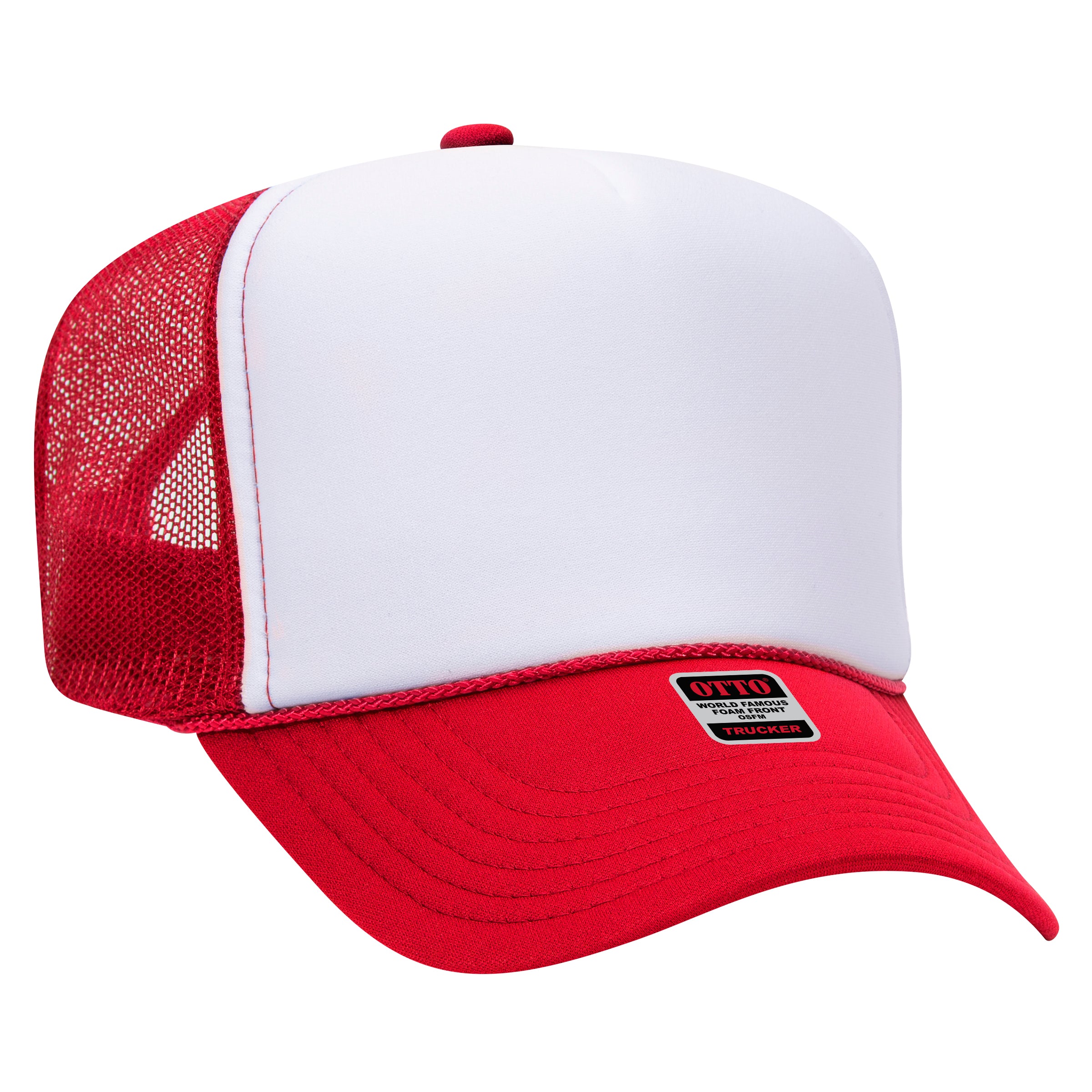 39-165 OTTO CAP 5 Panel High Crown Mesh Back Trucker Hat