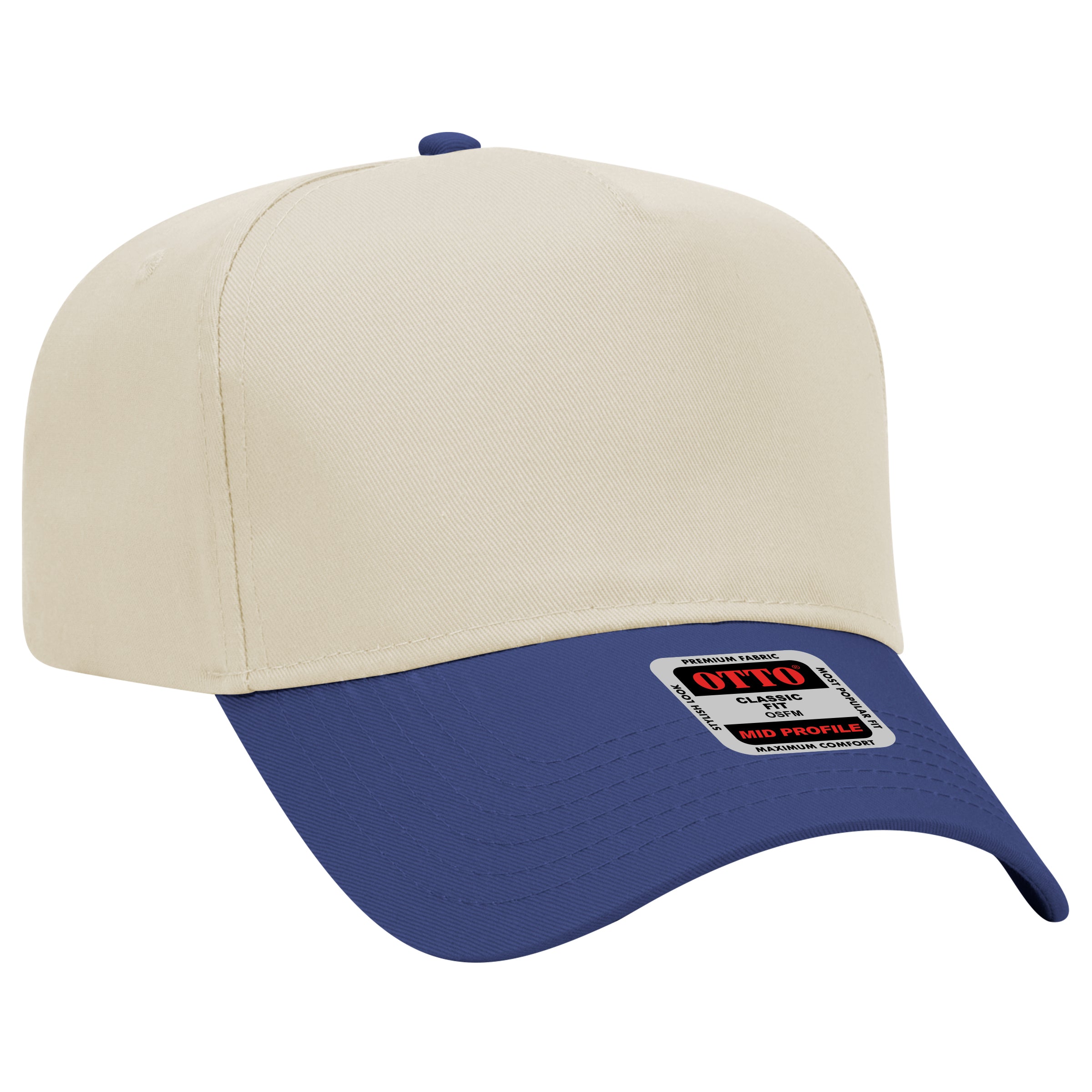 31-069 OTTO CAP 5 Panel Mid Profile Baseball Cap