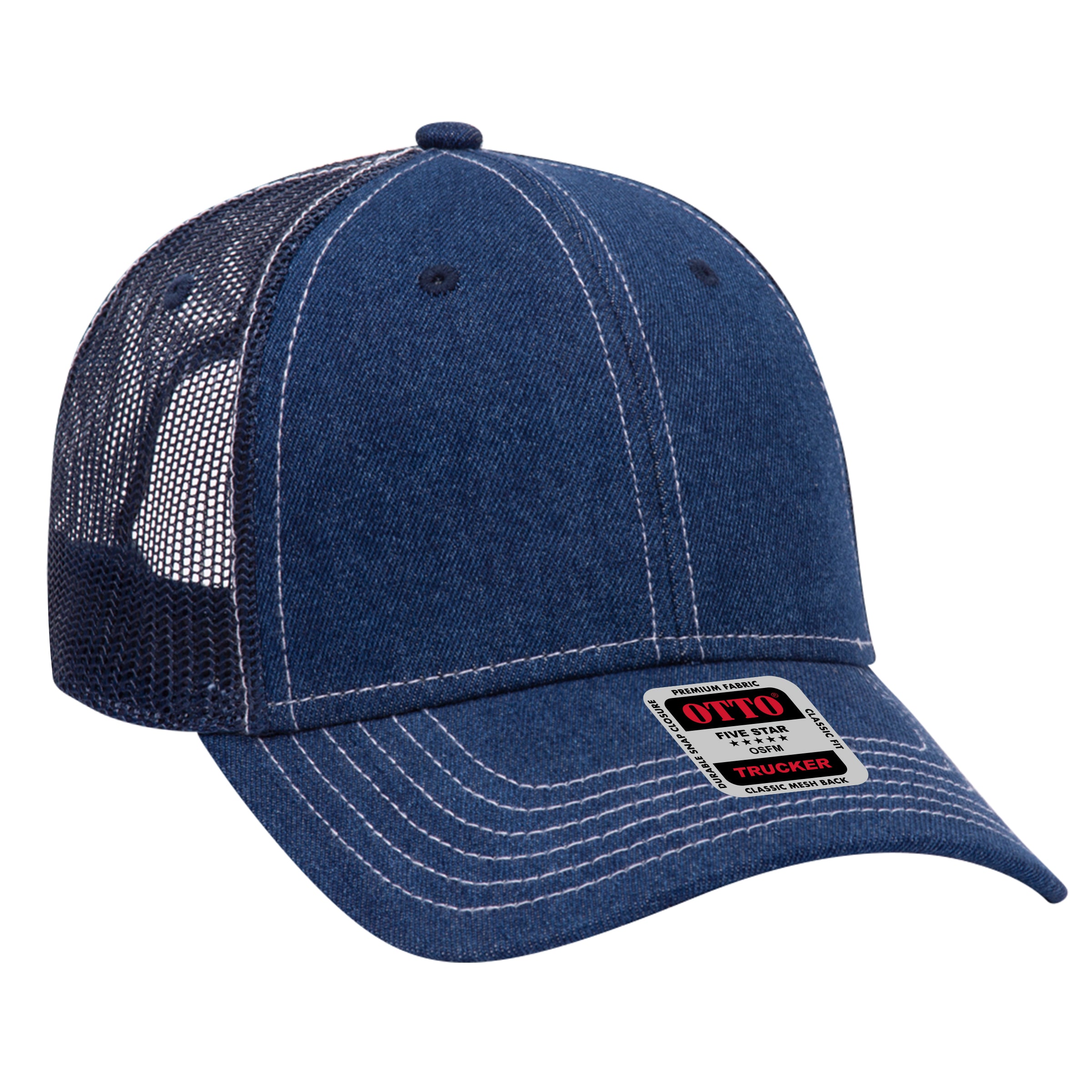 83-509 OTTO CAP 6 Panel Low Profile Mesh Back Trucker Hat