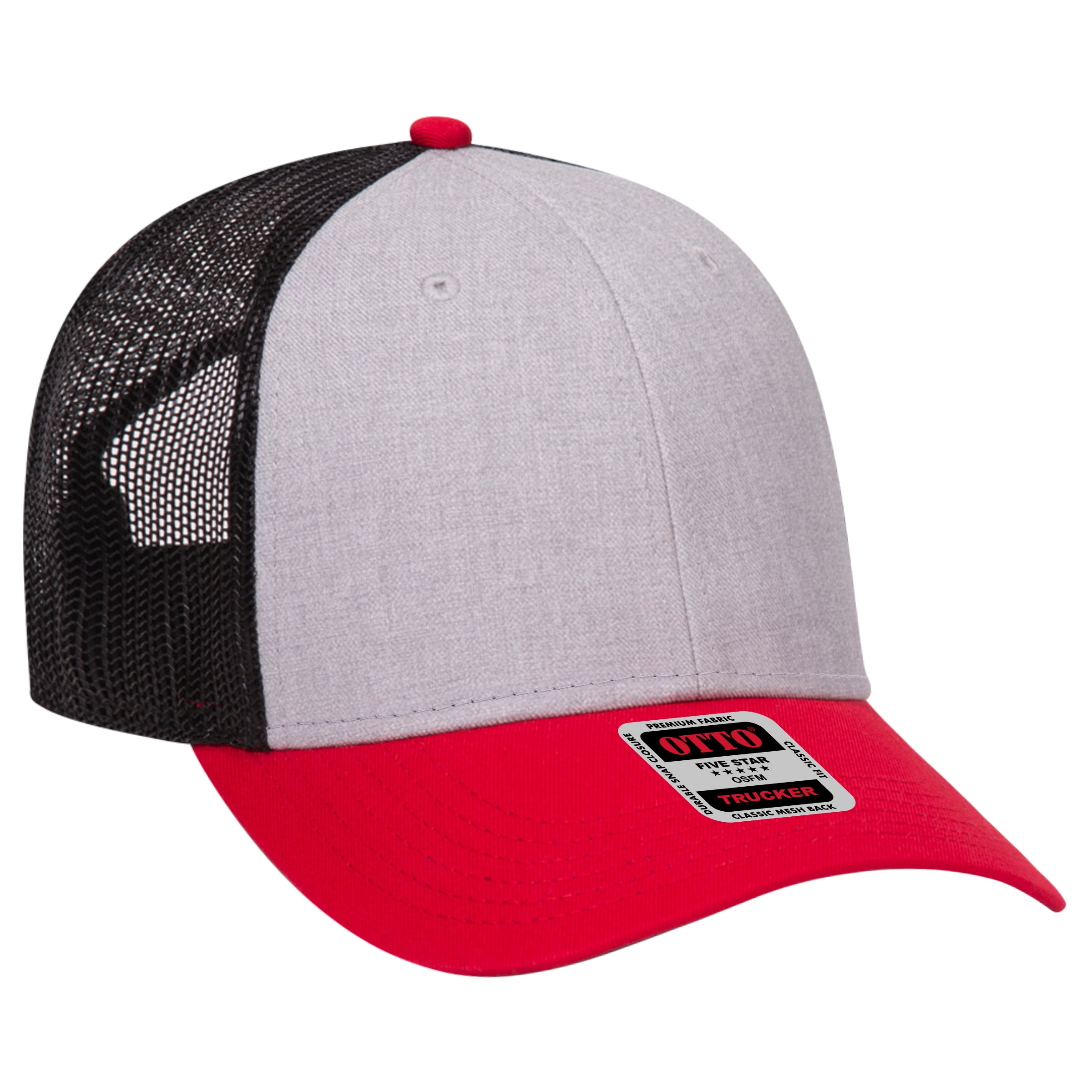83-1239 OTTO CAP 6 Panel Low Profile Mesh Back Trucker Hat